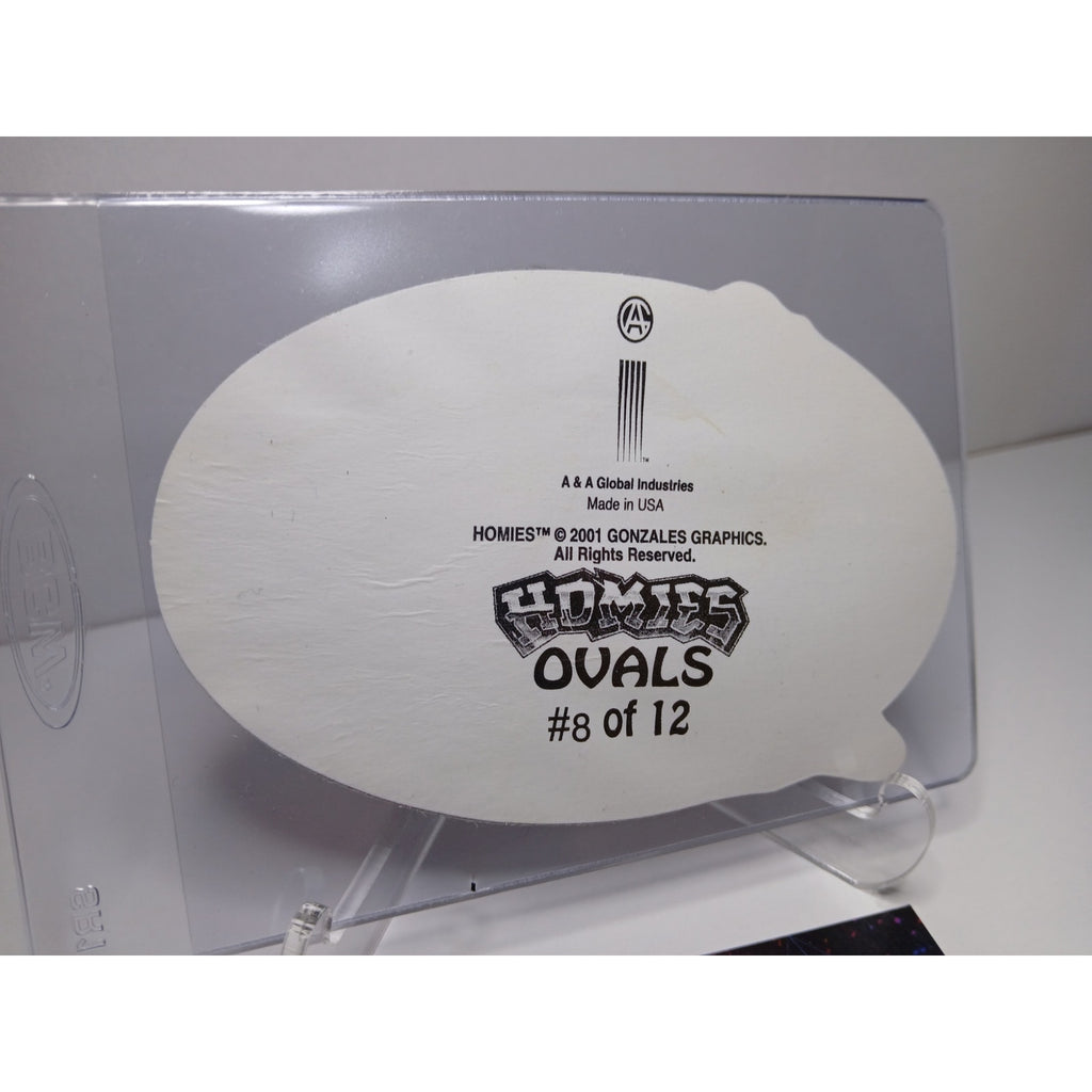 VINTAGE 2001 Y QUE VATO OVALS HOMIES GONZALES GRAPHICS HOLOGRAPHIC STICKER
