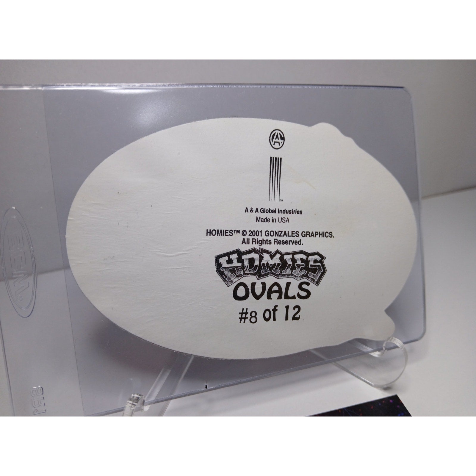 VINTAGE 2001 Y QUE VATO OVALS HOMIES GONZALES GRAPHICS HOLOGRAPHIC STICKER