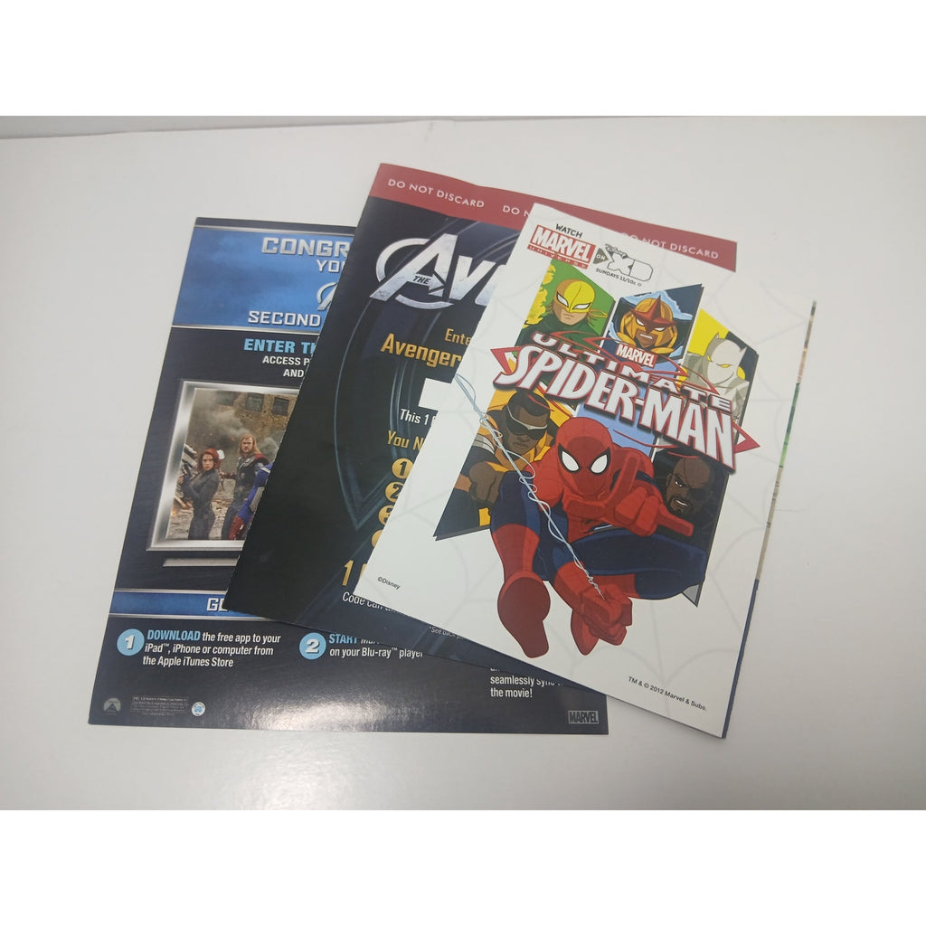 MARVEL AVENGERS 3D/BLU RAY/DVD/MUSIC MOVIE CLEANED* TESTED WORKING