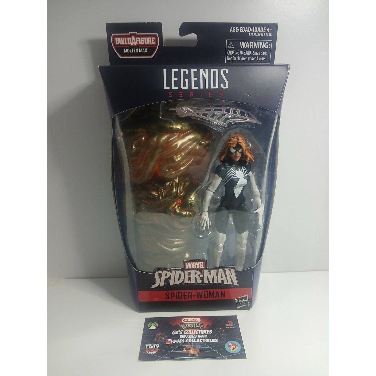 SPIDER WOMAN SPIDER MAN BAF MARVEL LEGENDS NIB CIB (OPEN)