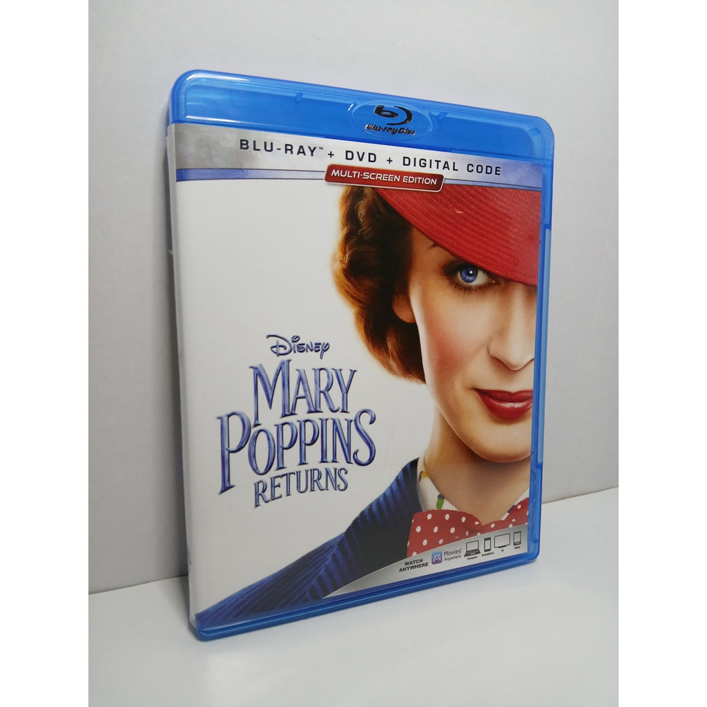 MARY POPPINS RETURNS DISNEY BLU RAY/DVD/DIGITAL MOVIE CLEANED* TESTED WORKING