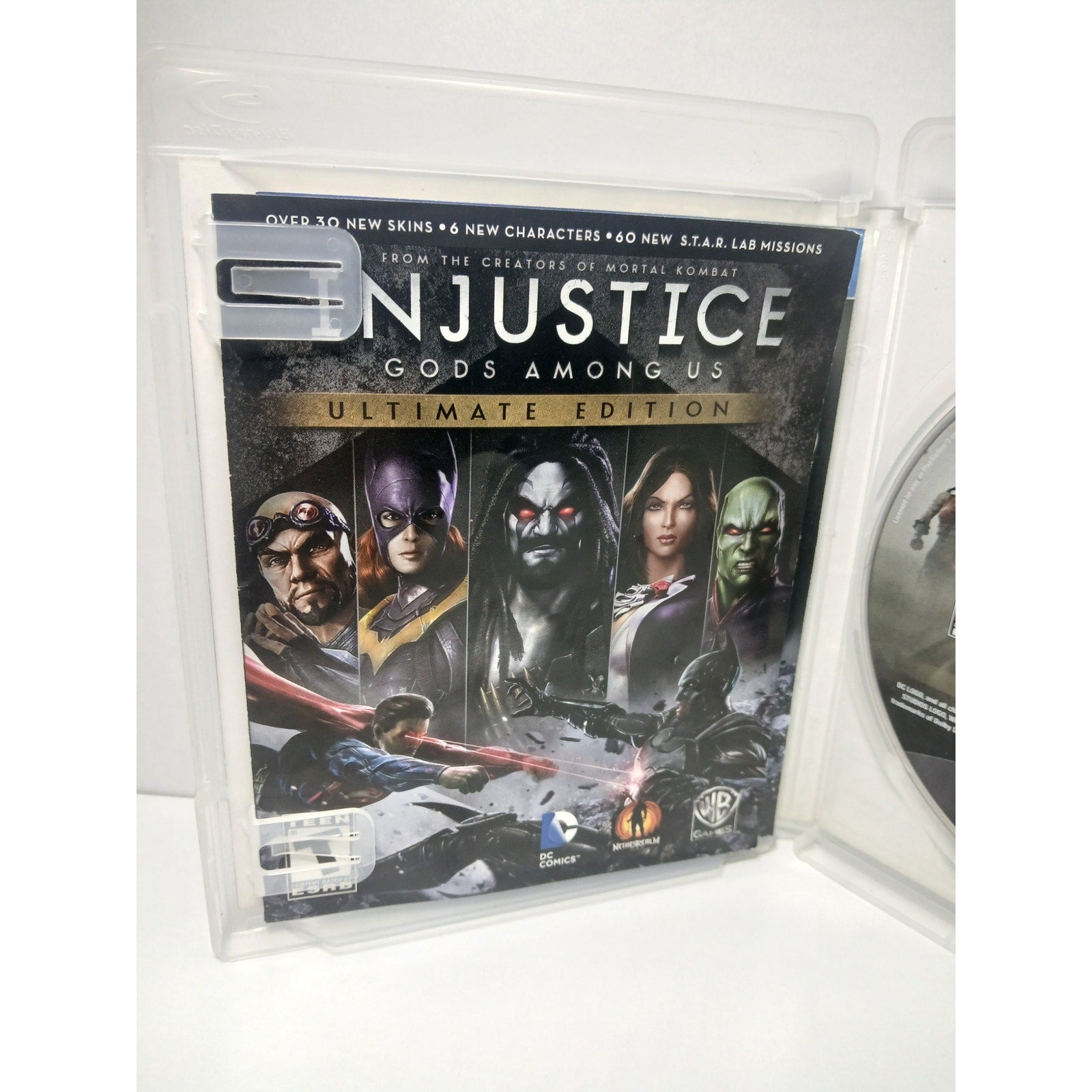 INJUSTICE ULTIMATE EDITION BLACK LABEL CIB SONY PS3 GAME TESTED WORKING