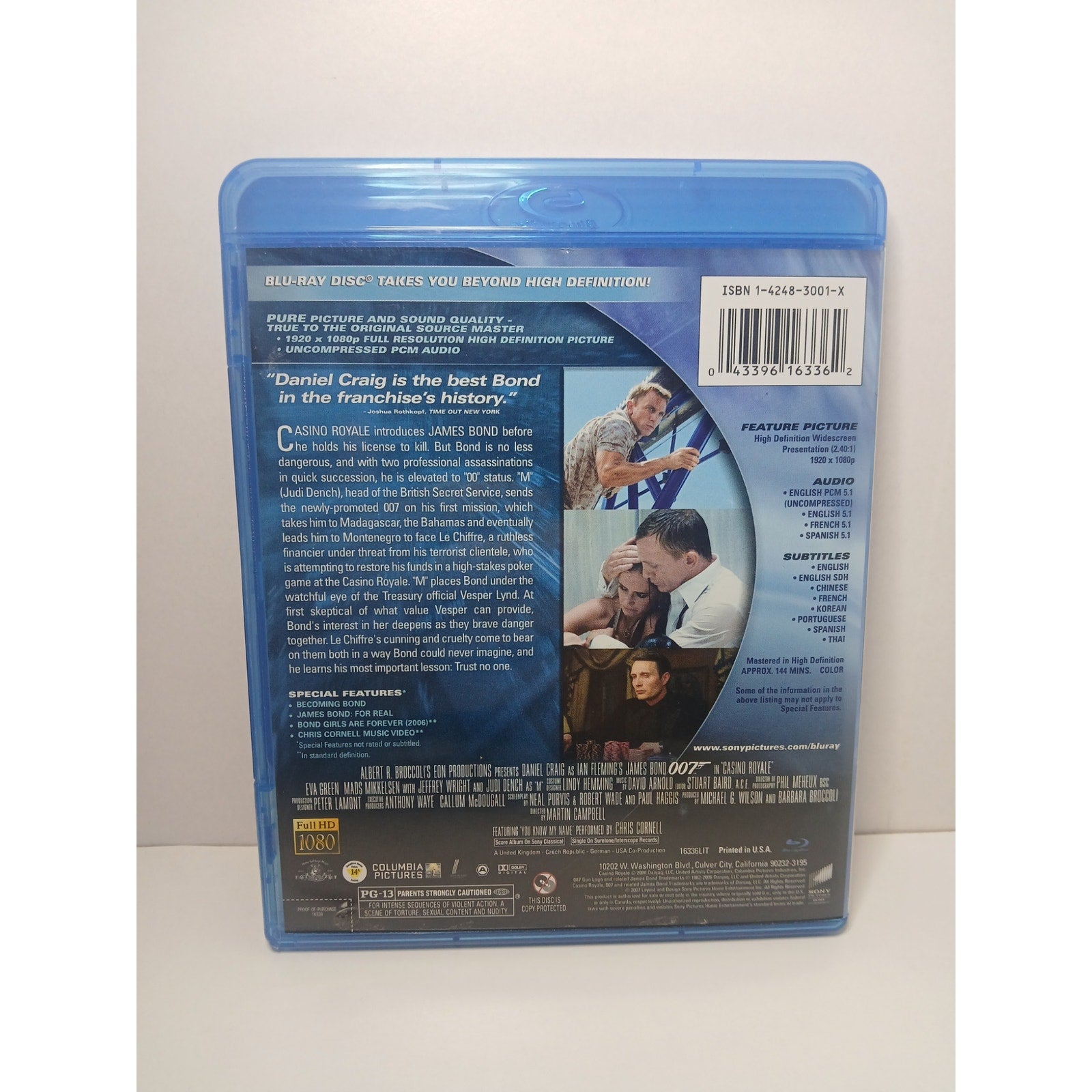 007 CASINO ROYALE BLU RAY MOVIE CLEANED* TESTED WORKING