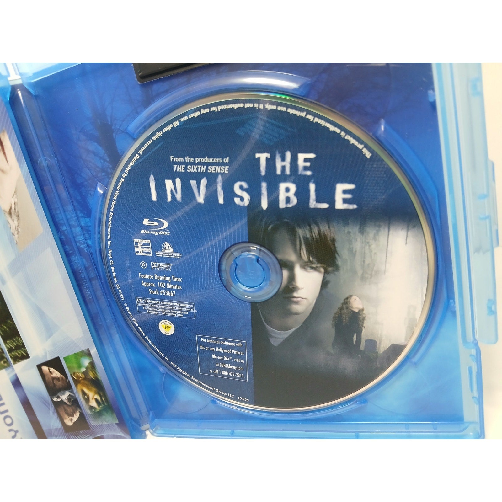 THE INVISIBLE BLU RAY MOVIE CLEANED TESTED WORKING