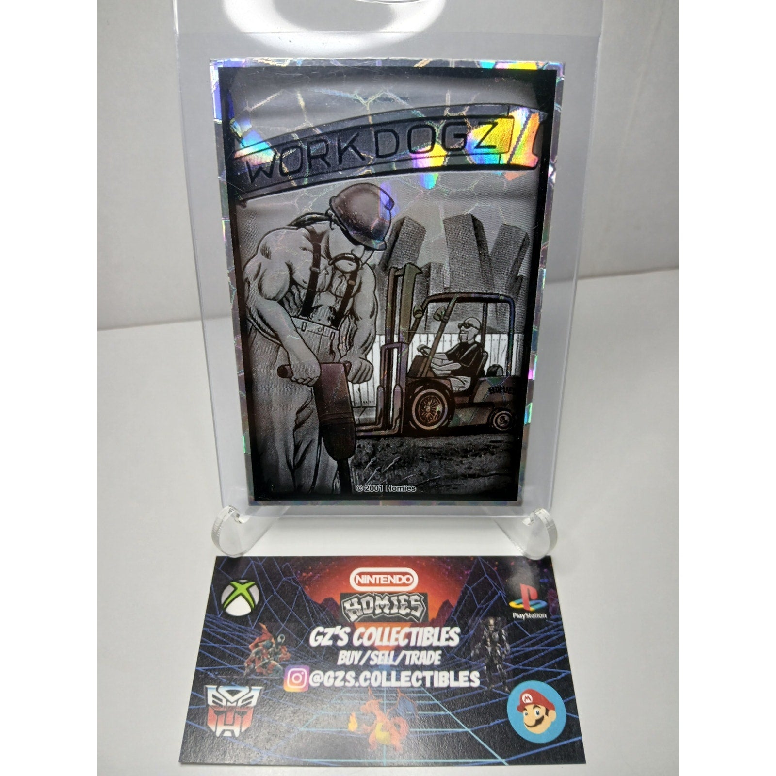WORK DOGZ VINTAGE 2001 SERIES 2 HOMIES GONZALES GRAPHICS HOLOGRAPHIC STICKER
