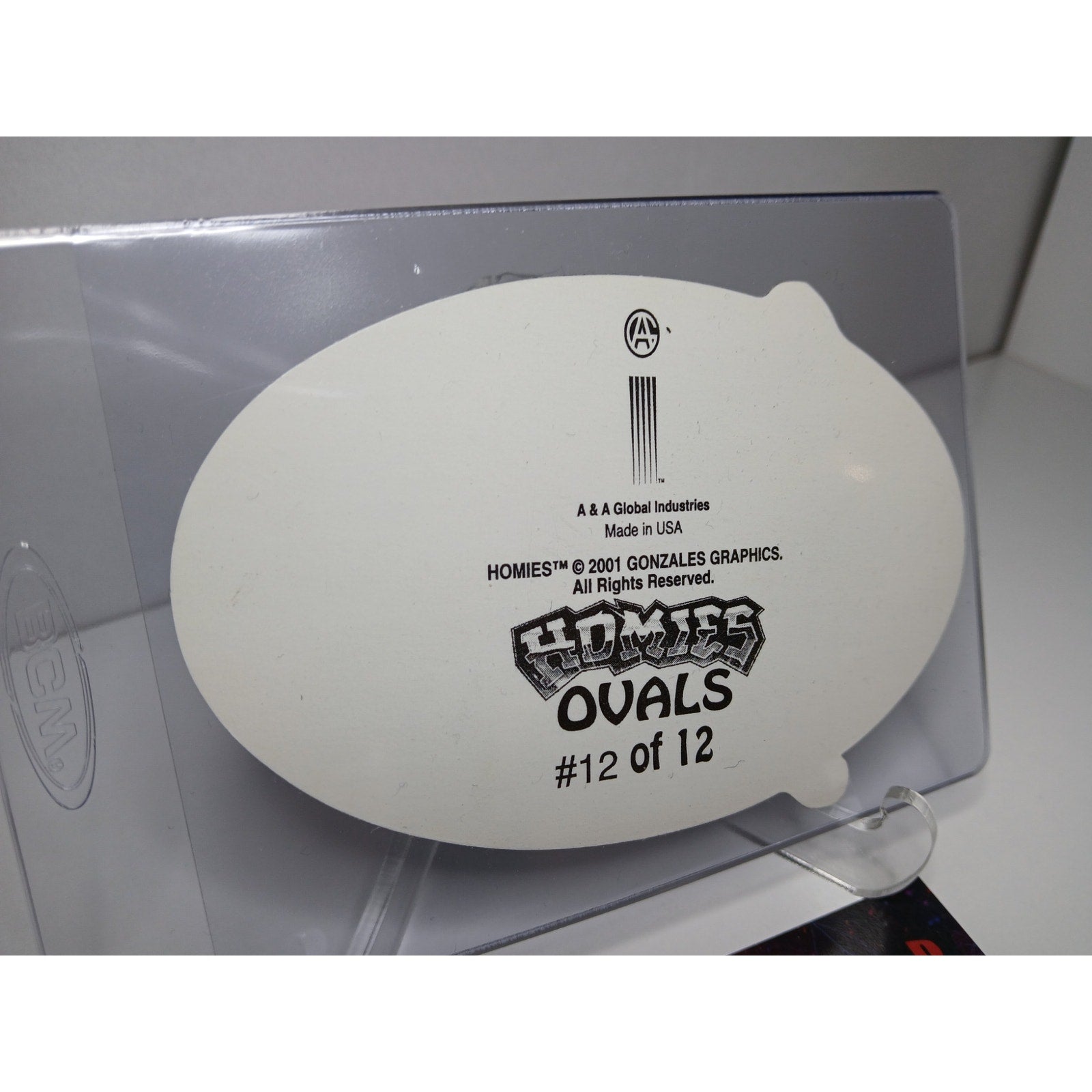 VINTAGE 2001 LOCO OVALS HOMIES GONZALES GRAPHICS HOLOGRAPHIC STICKER