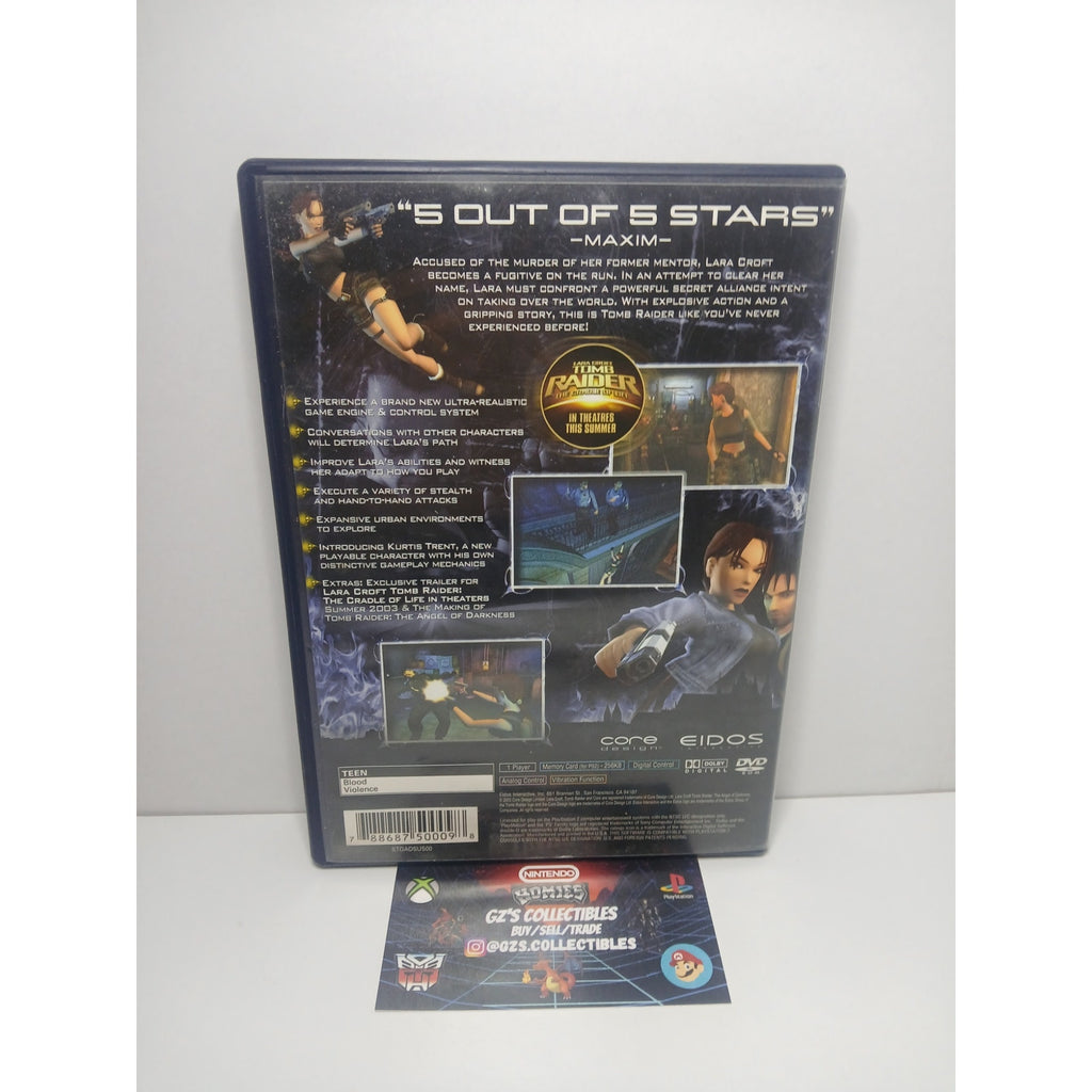 TOMB RAIDER ANGEL OF DARKNESS CIB SONY PS2 TESTED WORKING