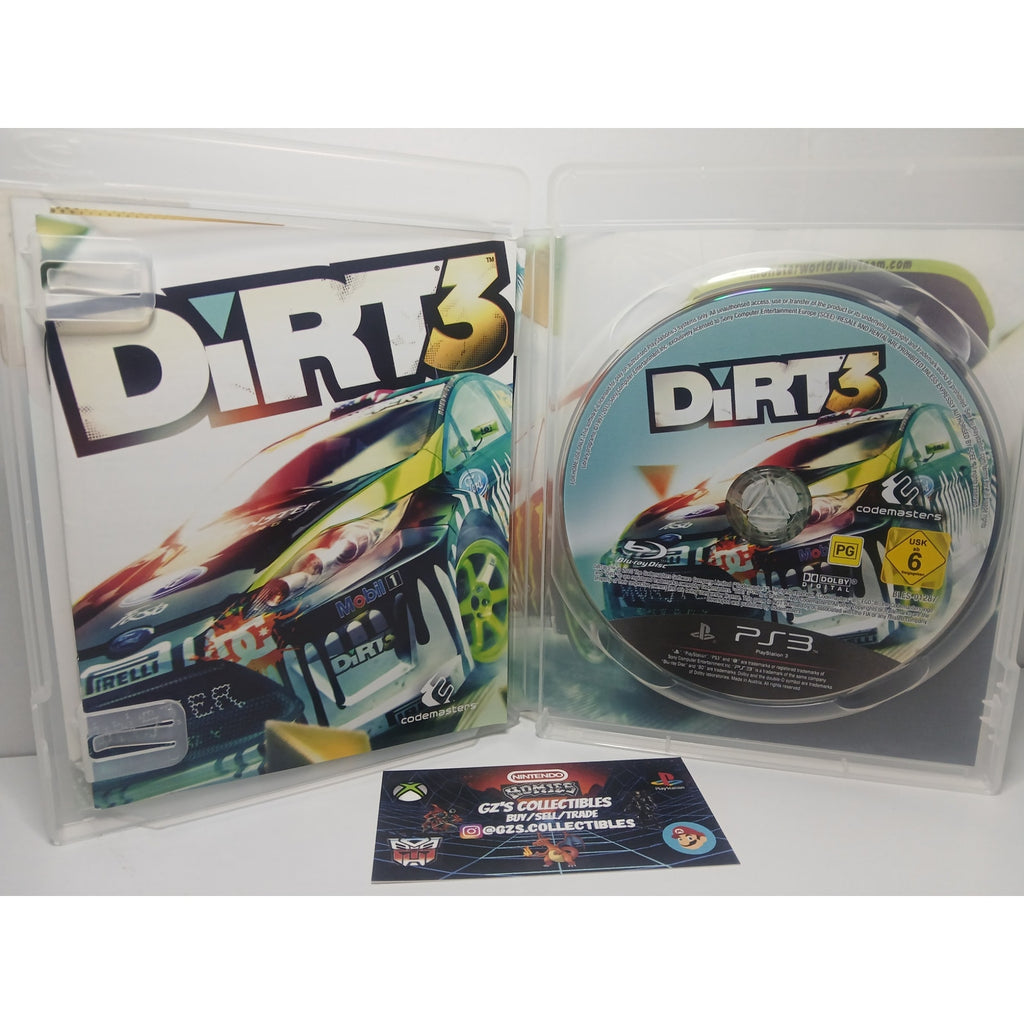 DIRT 3 CIB MINT SONY PS3 TESTED WORKING