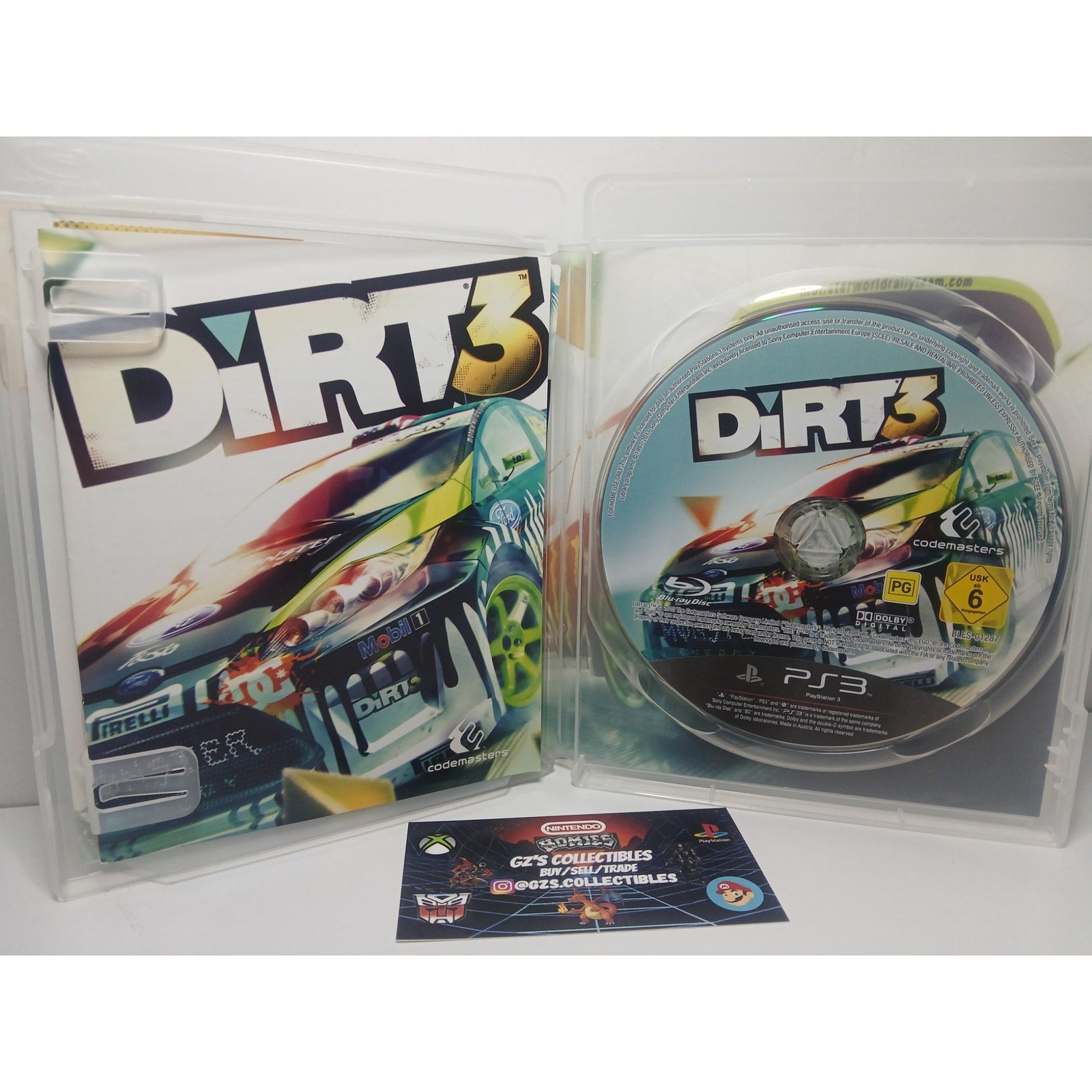 DIRT 3 CIB MINT SONY PS3 TESTED WORKING