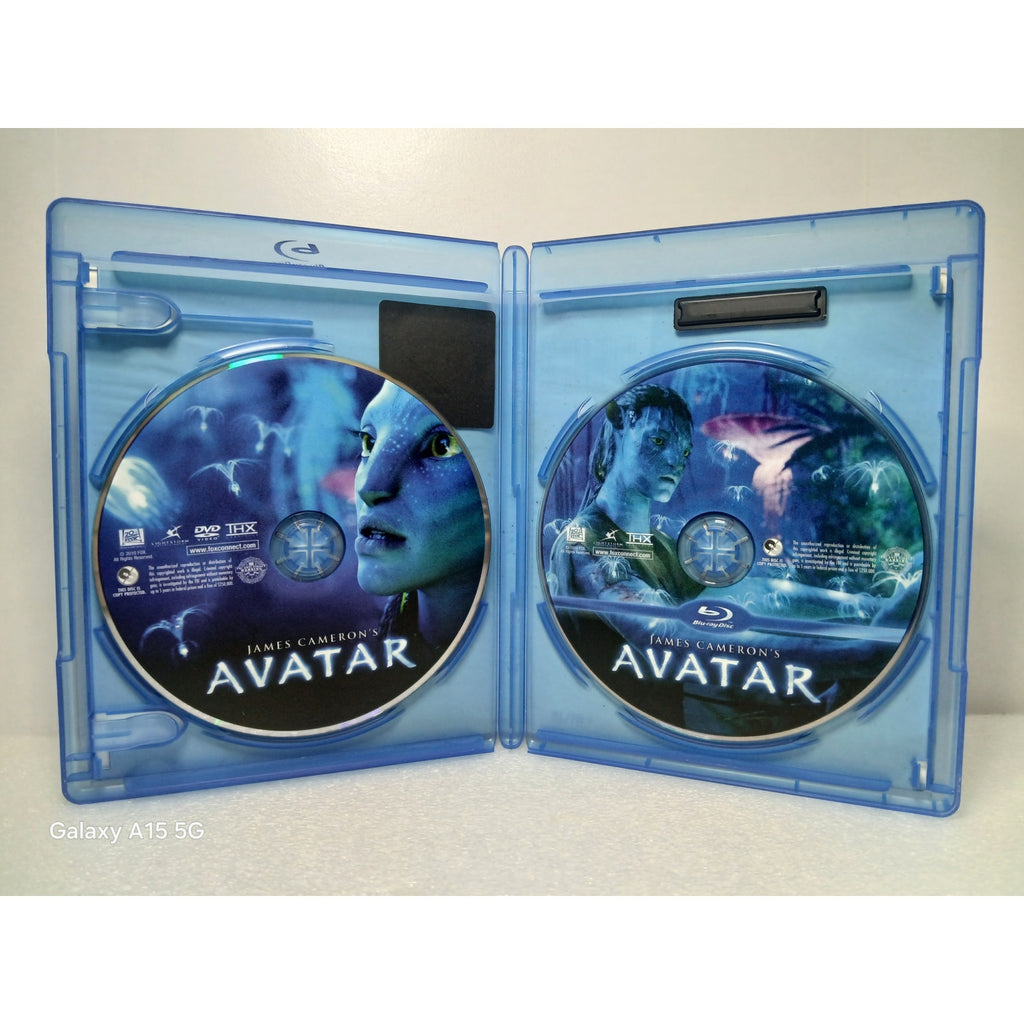 JAMES CAMERON AVATAR CIB BLU RAY/DVD MOVIE CLEANED TESTED WORKING