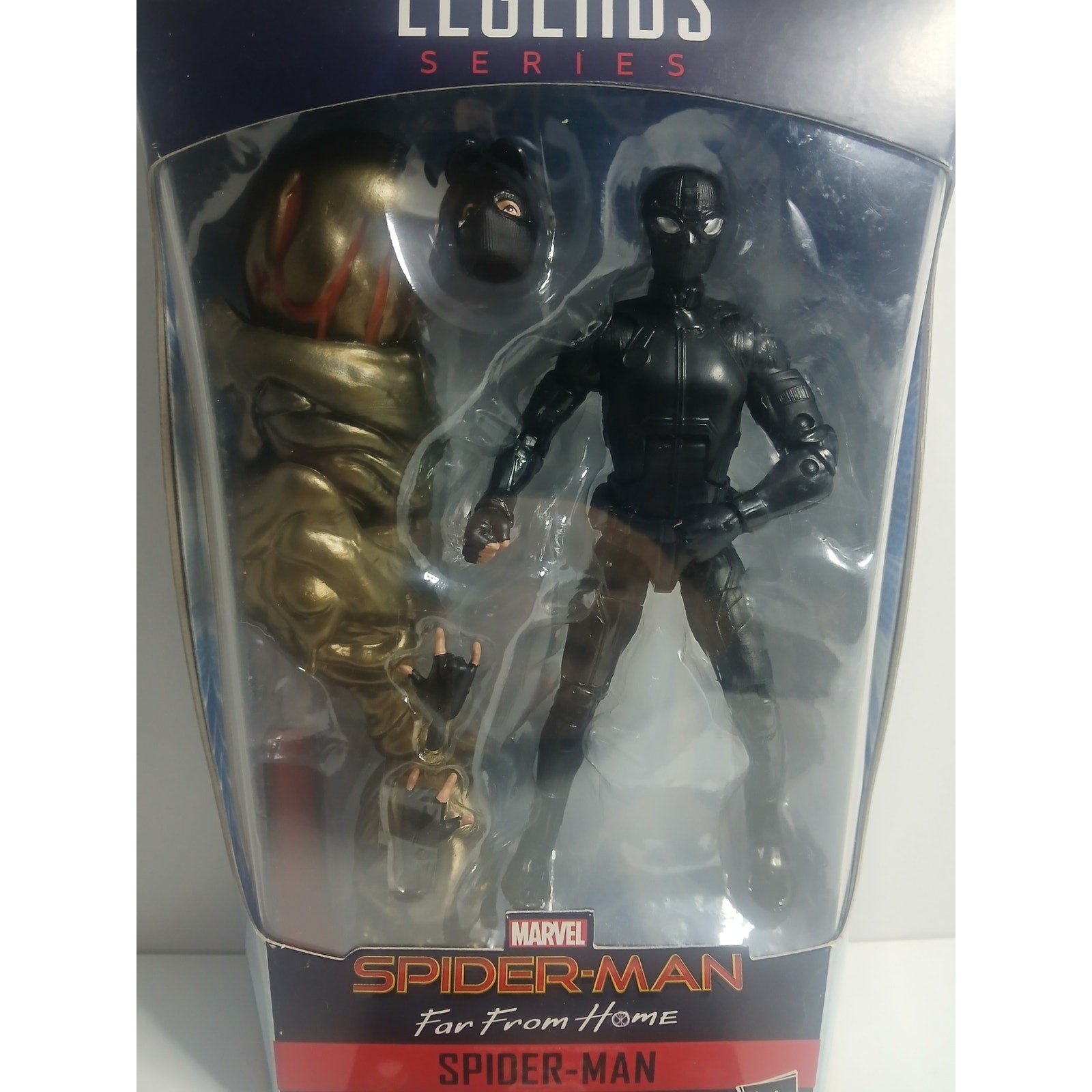 SPIDER MAN STEALTH SUIT MARVEL LEGENDS (BAF) NIB CIB (OPEN)