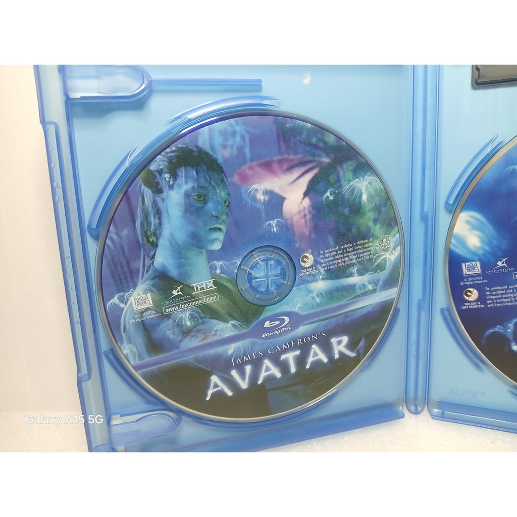JAMES CAMERON AVATAR CIB W/ SLEEVE BLU RAY/DVD MOVIE CLEANED TESTED WORKING