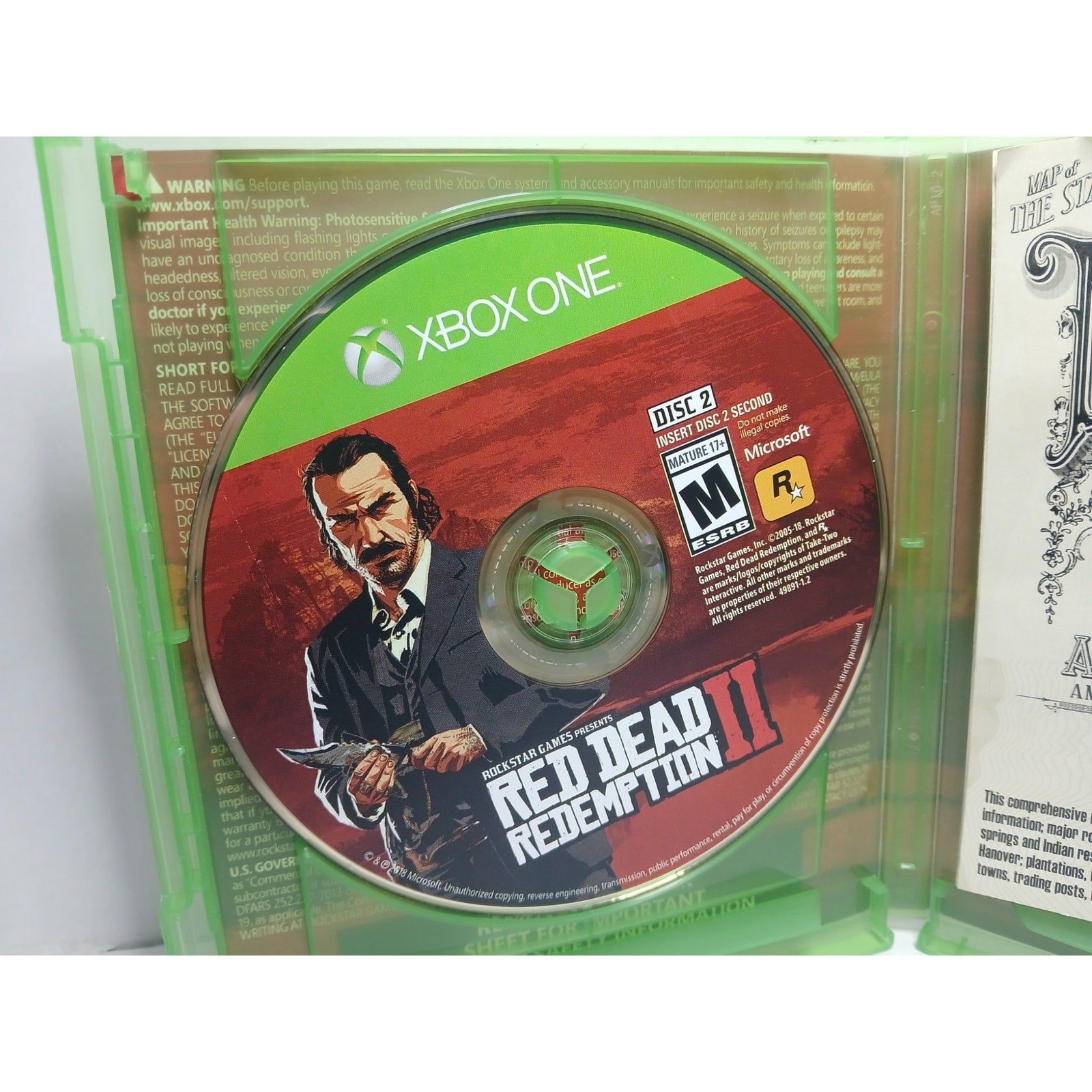 READ DEAD REDEMPTION 2 ROCKSTAR CIB XBOX ONE GAME TESTED WORKING