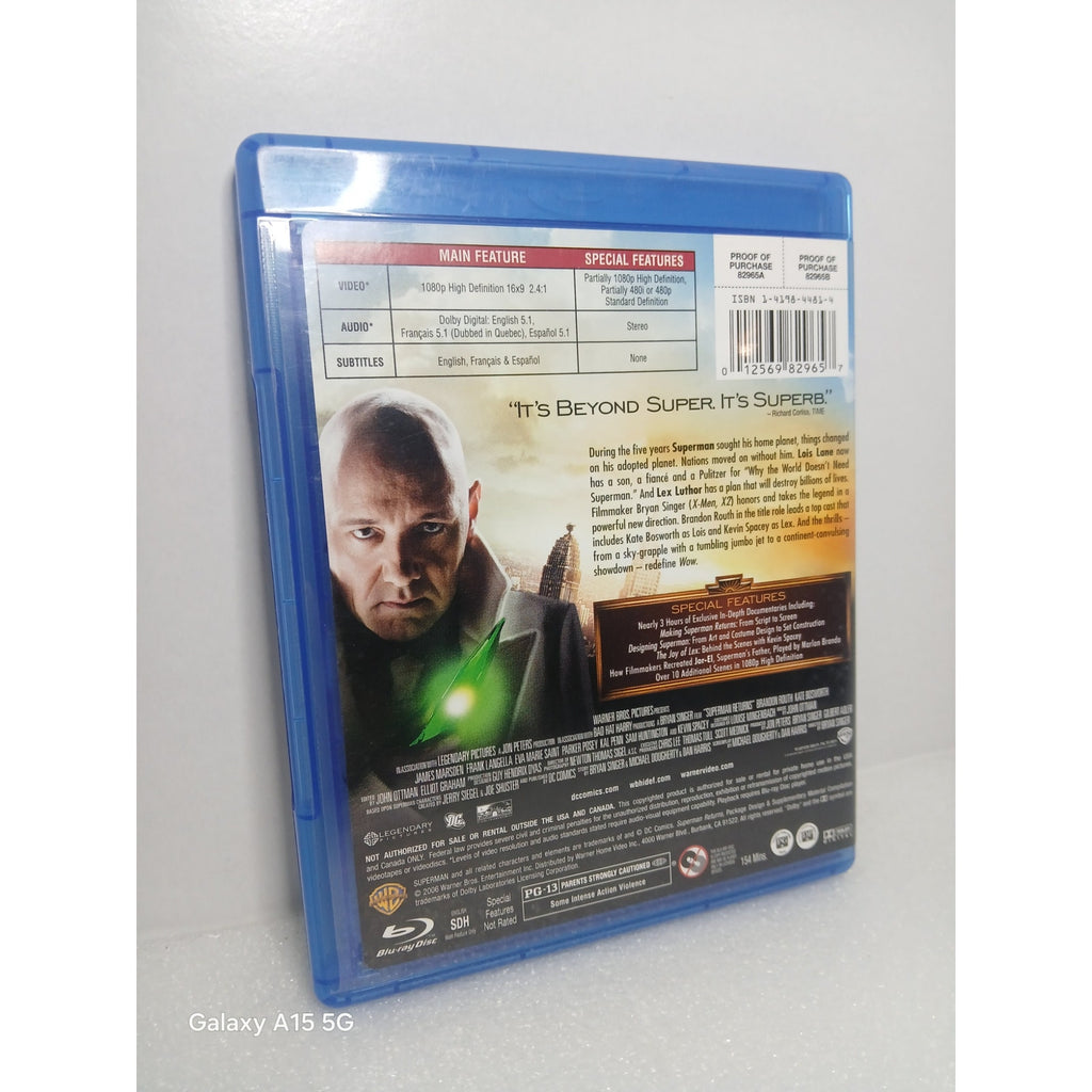 SUPERMAN RETURNS BLU RAY MOVIE CLEANED TESTED WORKING