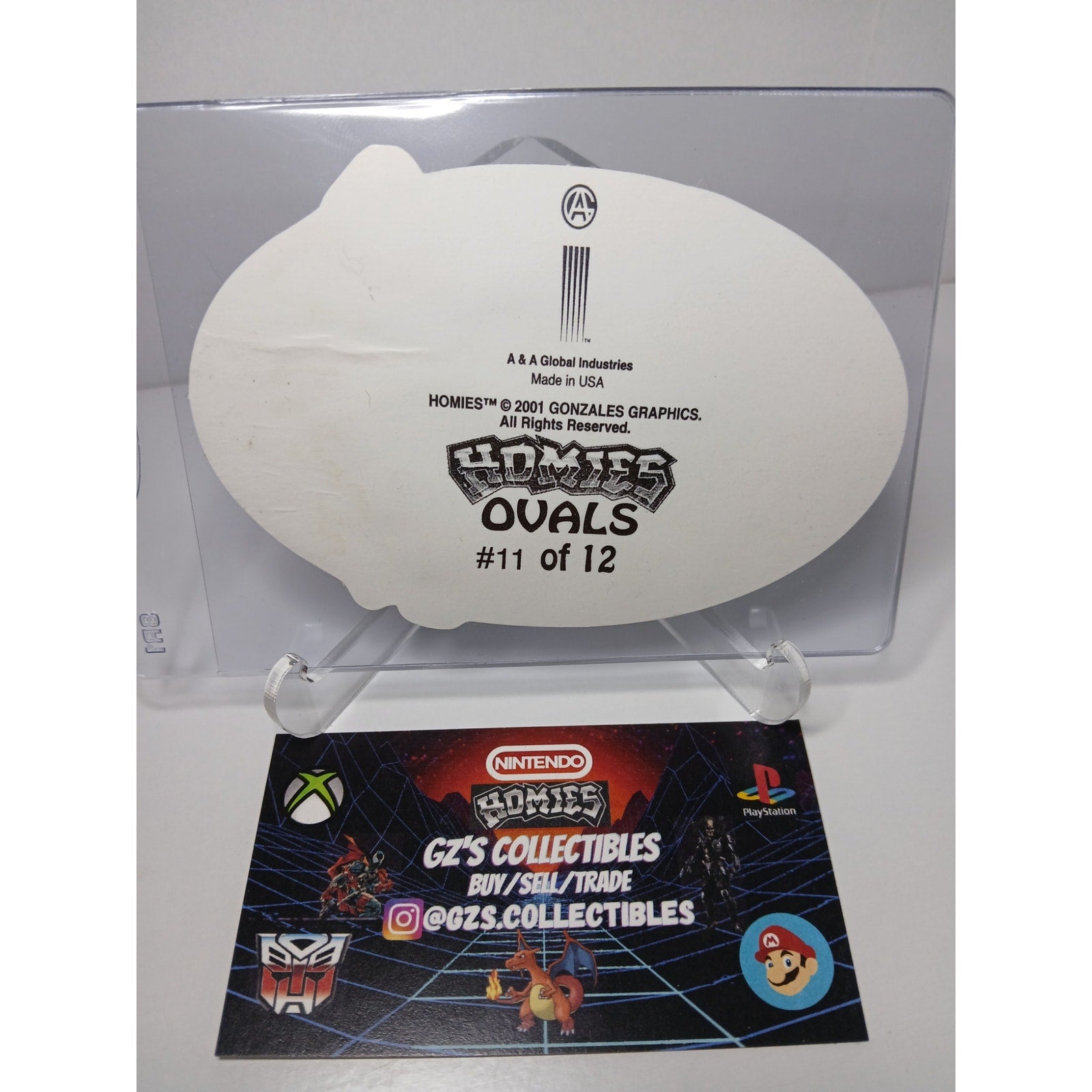 VINTAGE 2001 PURO PLAYEROVALS HOMIES GONZALES GRAPHICS HOLOGRAPHIC STICKER