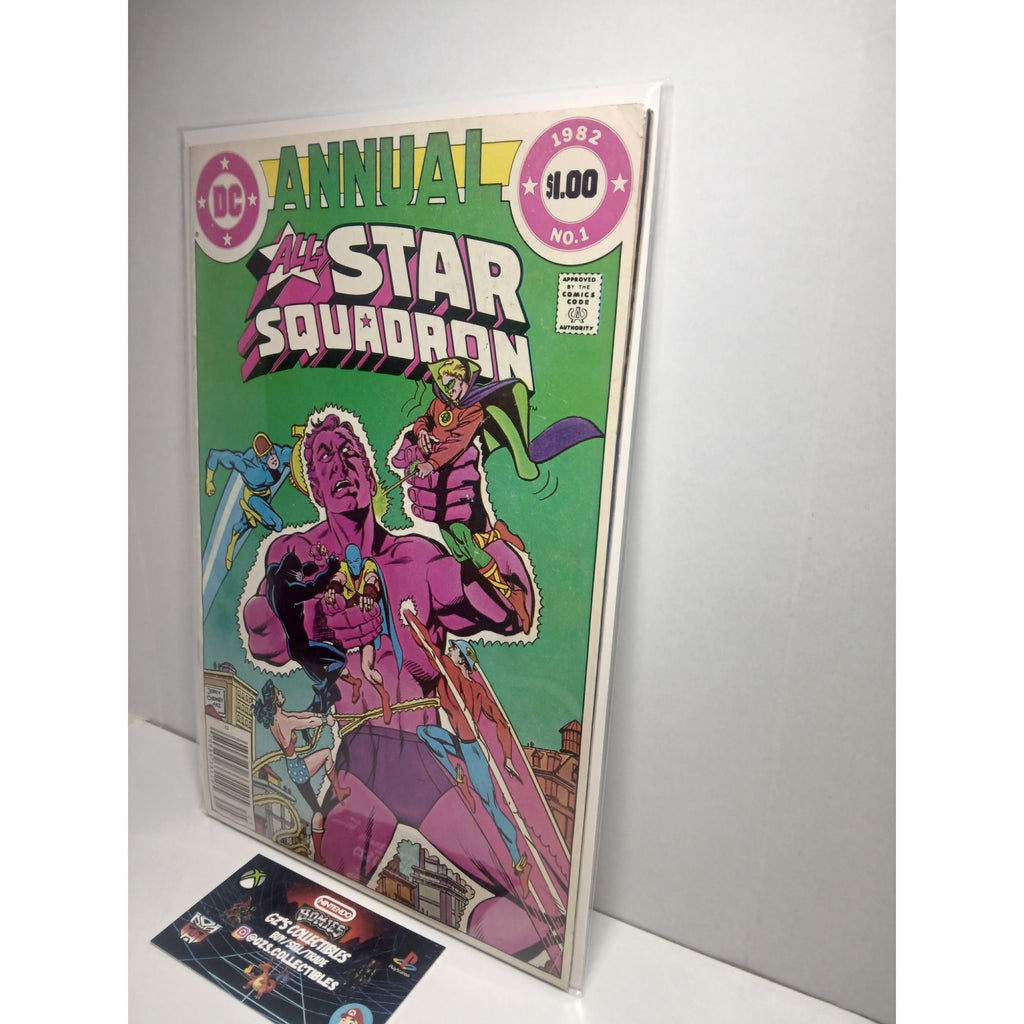 ALL STAR SQUADRON ANNUAL #1 1982 DC COMICS NEW BAG/BOARD