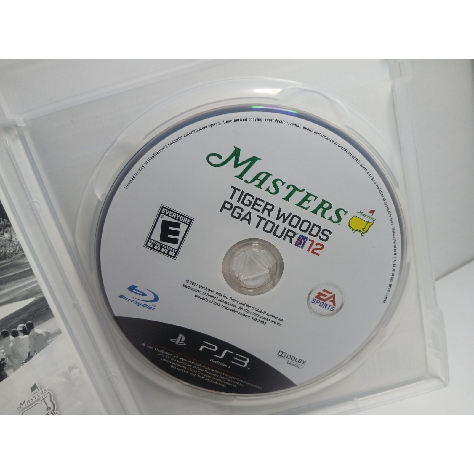 SONY PS3 MASTERS TIGER WOODS PGA TOUR 12 CIB TESTED WORKING
