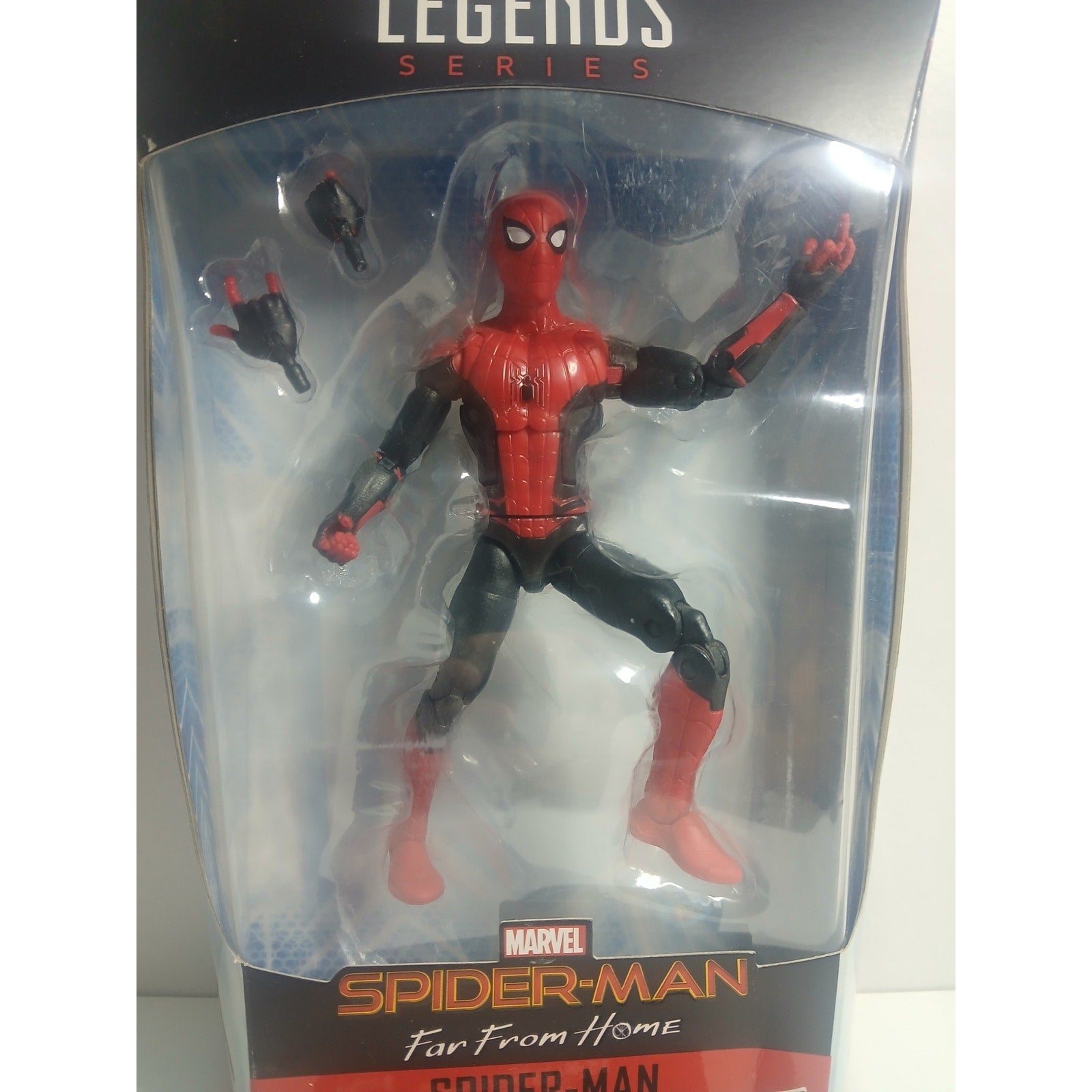 SPIDER MAN FAR FROM HOME BAF MARVEL LEGENDS NIB CIB (OPEN)