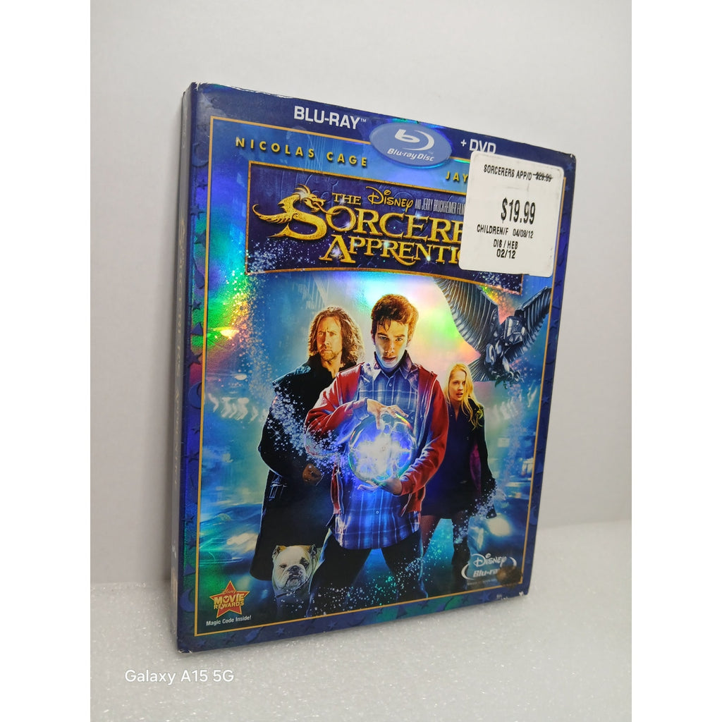DISNEY THE SORCERERS APPRENTICE BRAND NEW SEALED W/ SLEEVE BLU RAY/DVD MOVIE