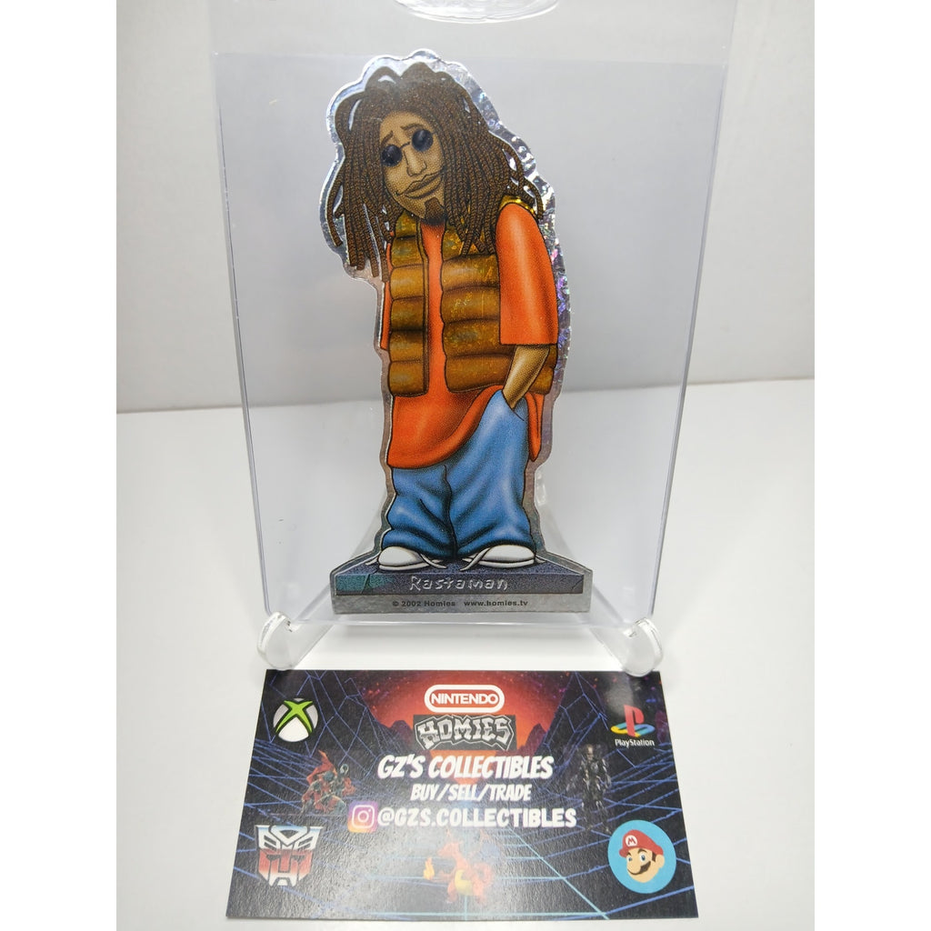 VINTAGE 2002 RASTA MAN DIECUT HOMIES GONZALES GRAPHICS HOLOGRAPHIC STICKER