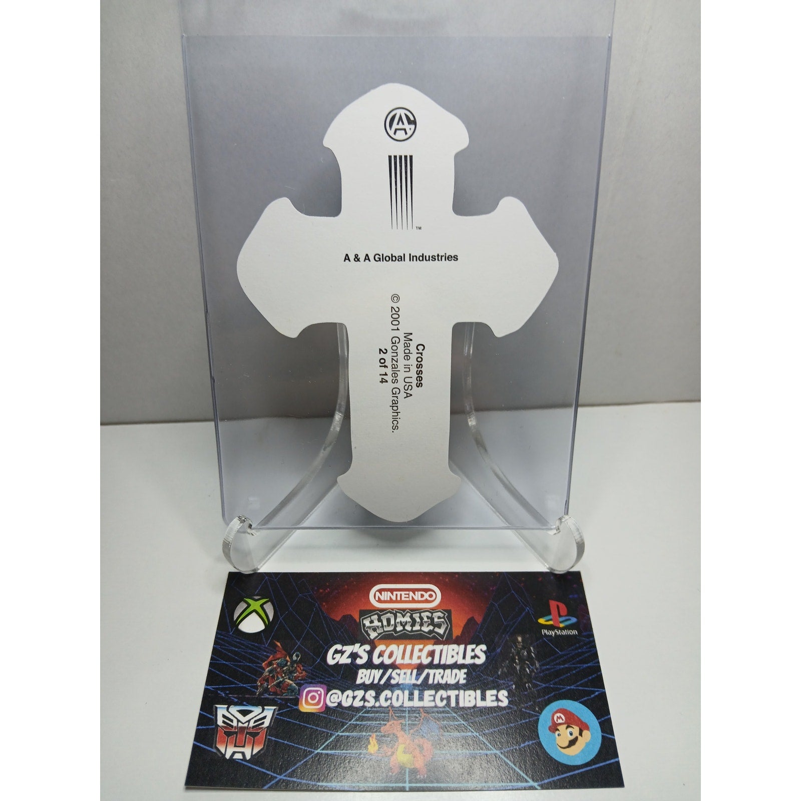 VINTAGE 2001 CROSS HOMIES GONZALES GRAPHICS HOLOGRAPHIC STICKER DECAL