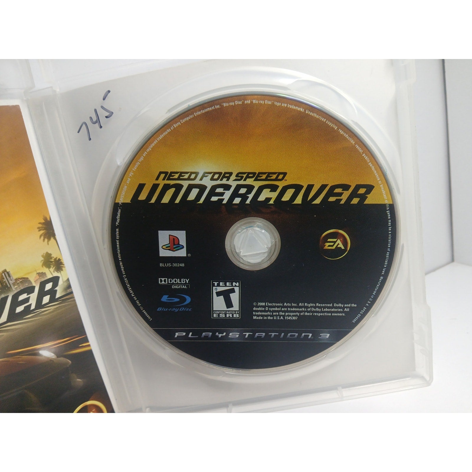 SONY PS3 NEED FOR SPEED UNDERCOVER CIB TESTED WORKING