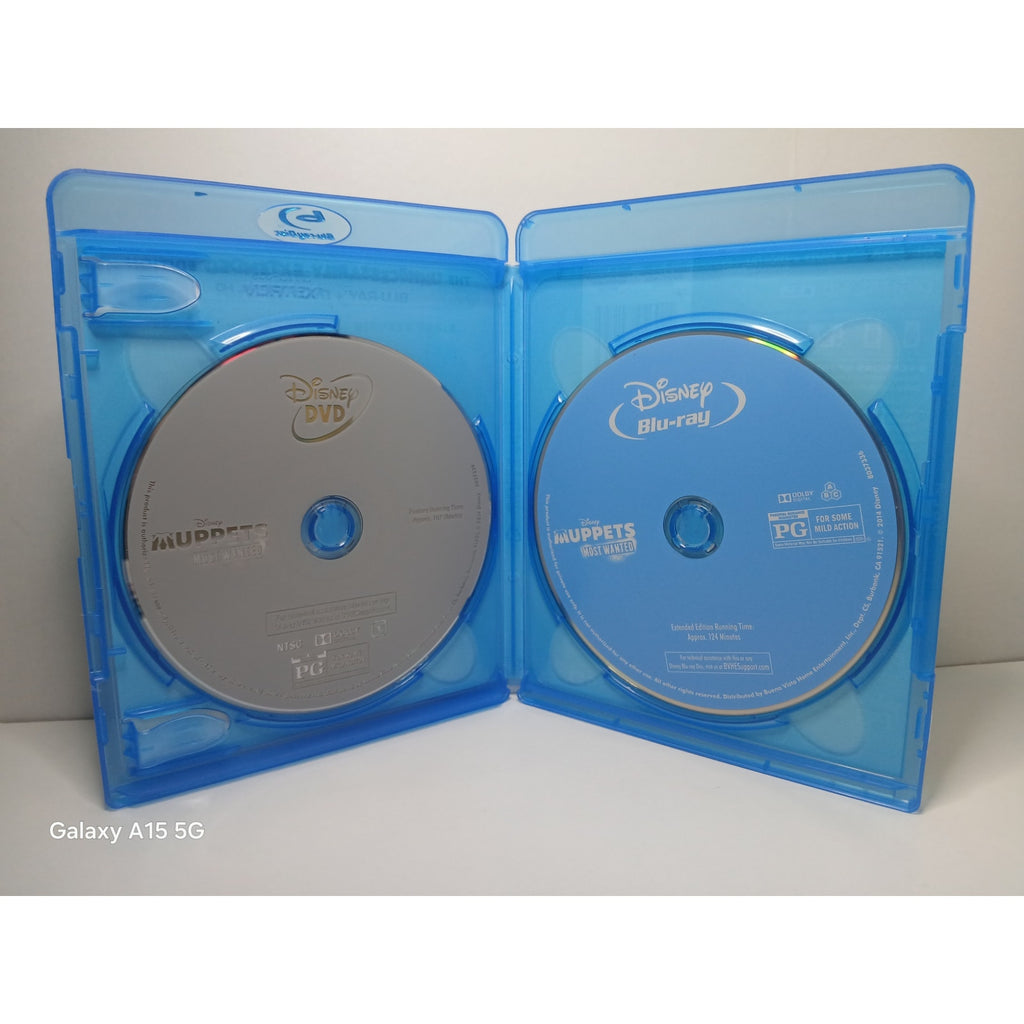 DISNEY MUPPETS MOST WANTED BLU RAY/DVD MOVIE CLEANED* TESTED WORKING