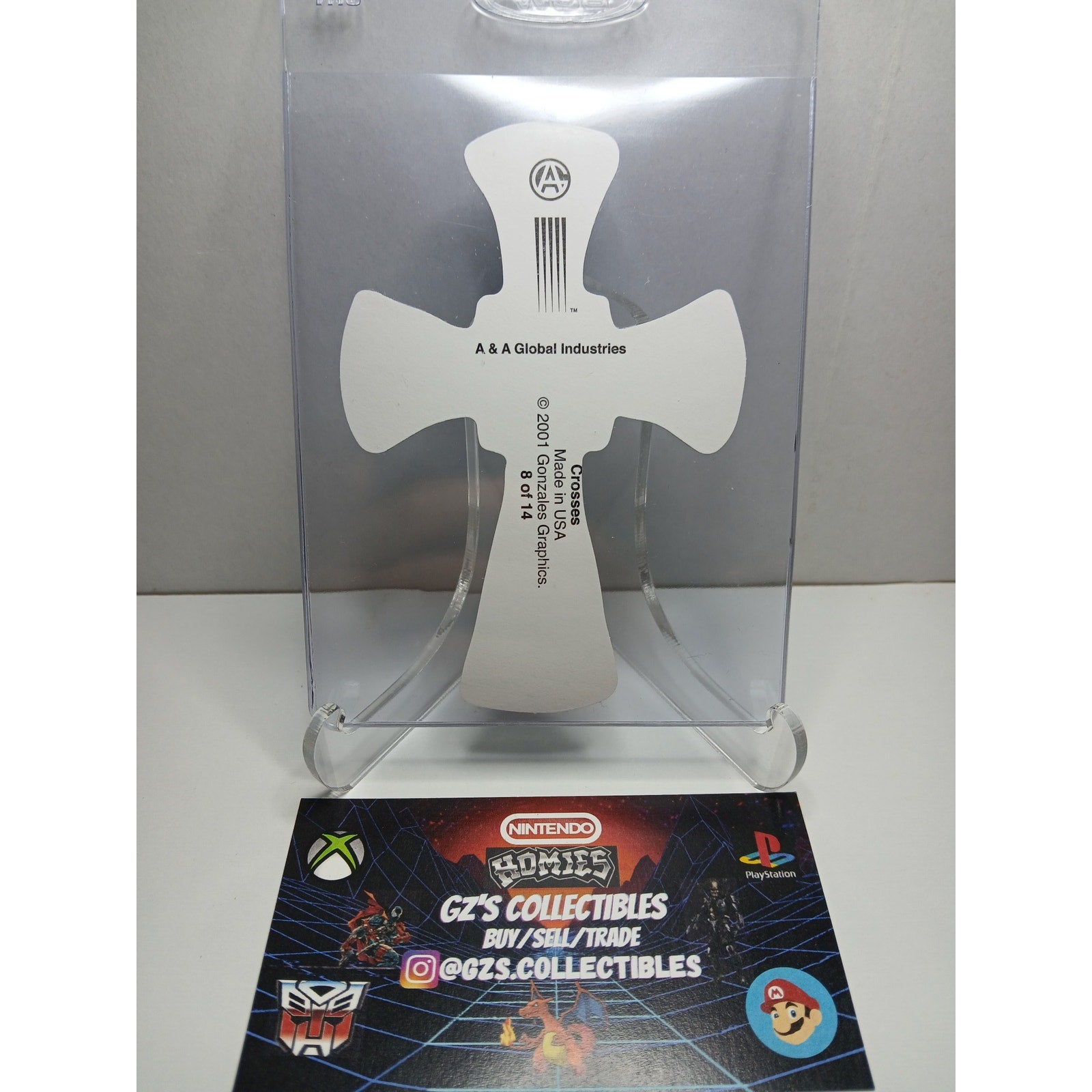 VINTAGE 2001 CROSS HOMIES GONZALES GRAPHICS HOLOGRAPHIC STICKER DECAL