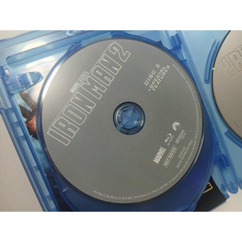 IRON MAN 2 BLU RAY/DVD/DIGITAL COPY MOVIE CLEANED* TESTED WORKING