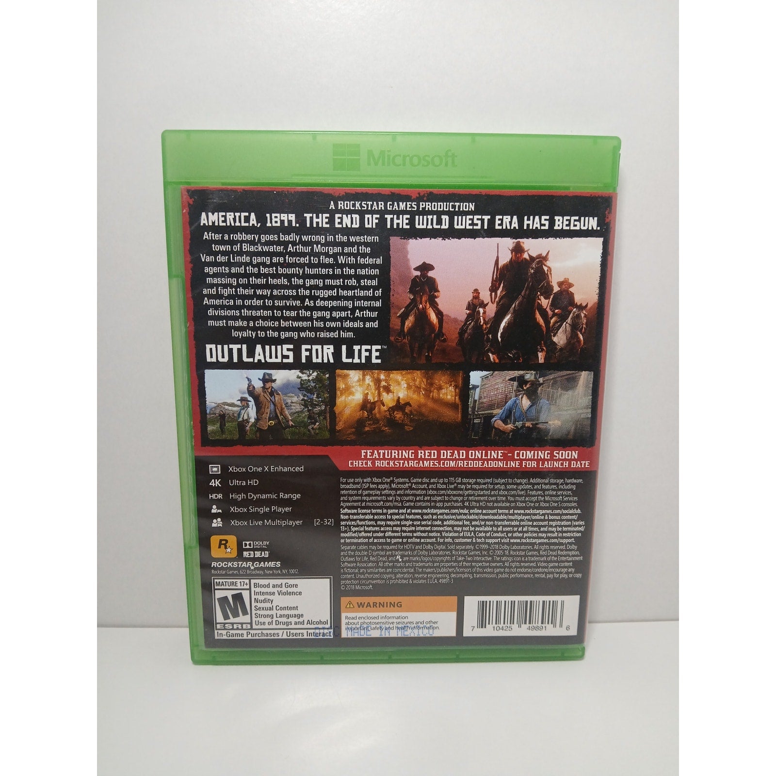 READ DEAD REDEMPTION 2 ROCKSTAR CIB XBOX ONE GAME TESTED WORKING