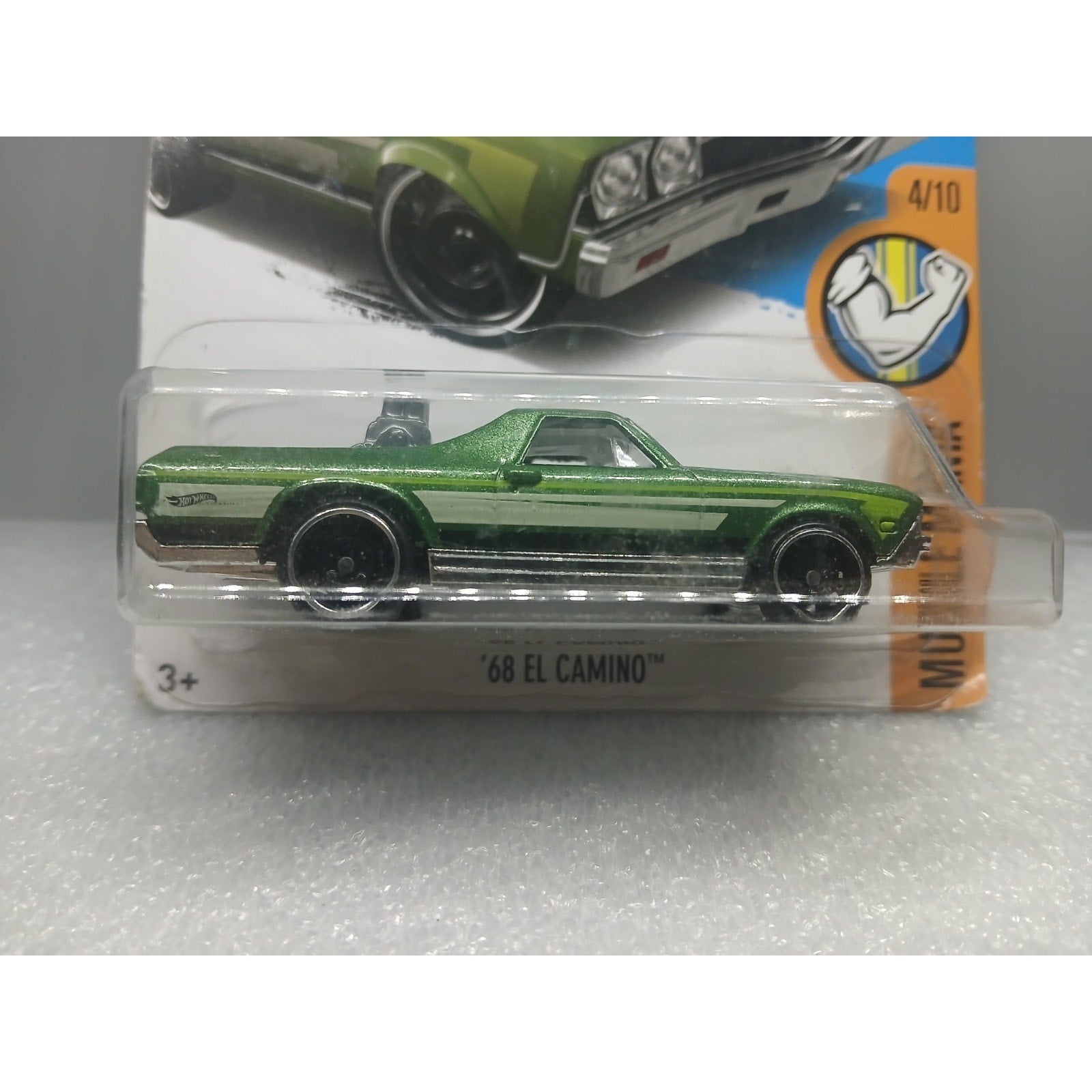 🔥 HOT WHEELS MUSCLE MANIA 68 EL CAMINO GREEN NEW IN BOX 1/64 DIECAST CAR
