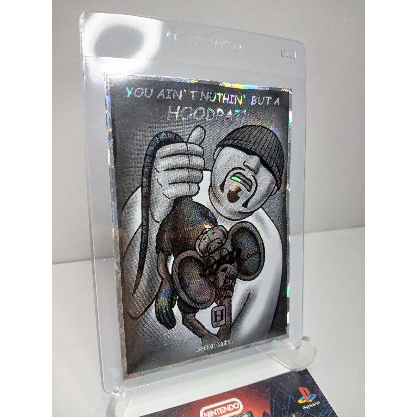 HOODRAT! VINTAGE 2001 SERIES 2 HOMIES GONZALES GRAPHICS HOLOGRAPHIC STICKER