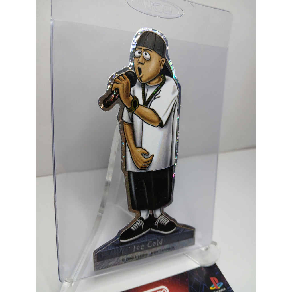VINTAGE 2002 ICE COLD DIECUT HOMIES GONZALES GRAPHICS HOLOGRAPHIC STICKER
