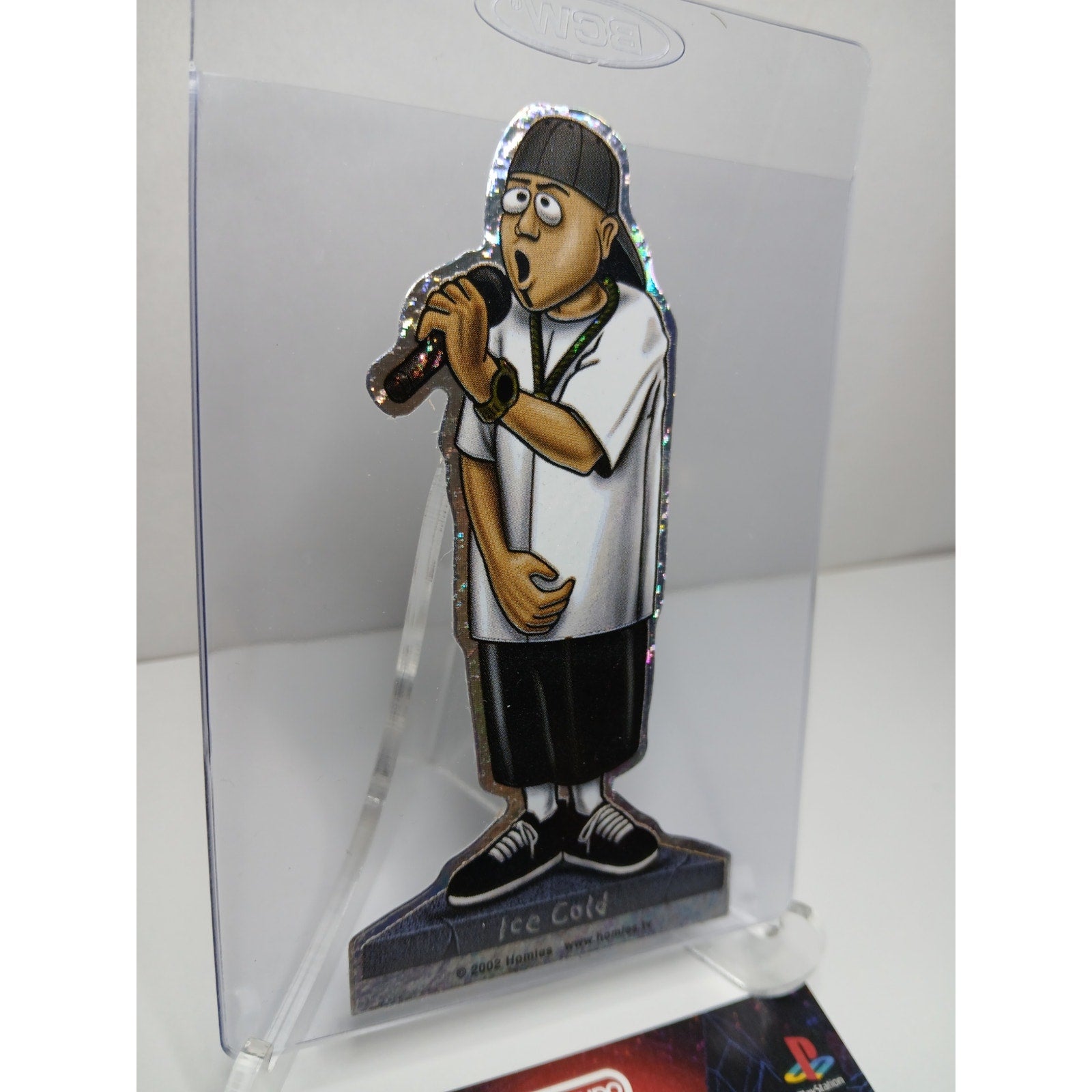 VINTAGE 2002 ICE COLD DIECUT HOMIES GONZALES GRAPHICS HOLOGRAPHIC STICKER