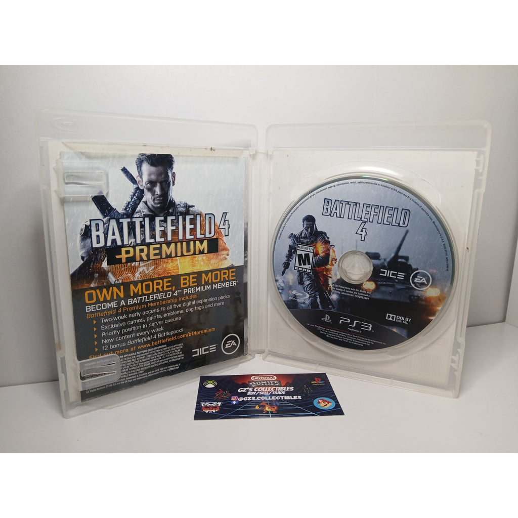 BATTLEFIELD 4 BLACK LABEL CIB SONY PS3 GAME TESTED WORKING