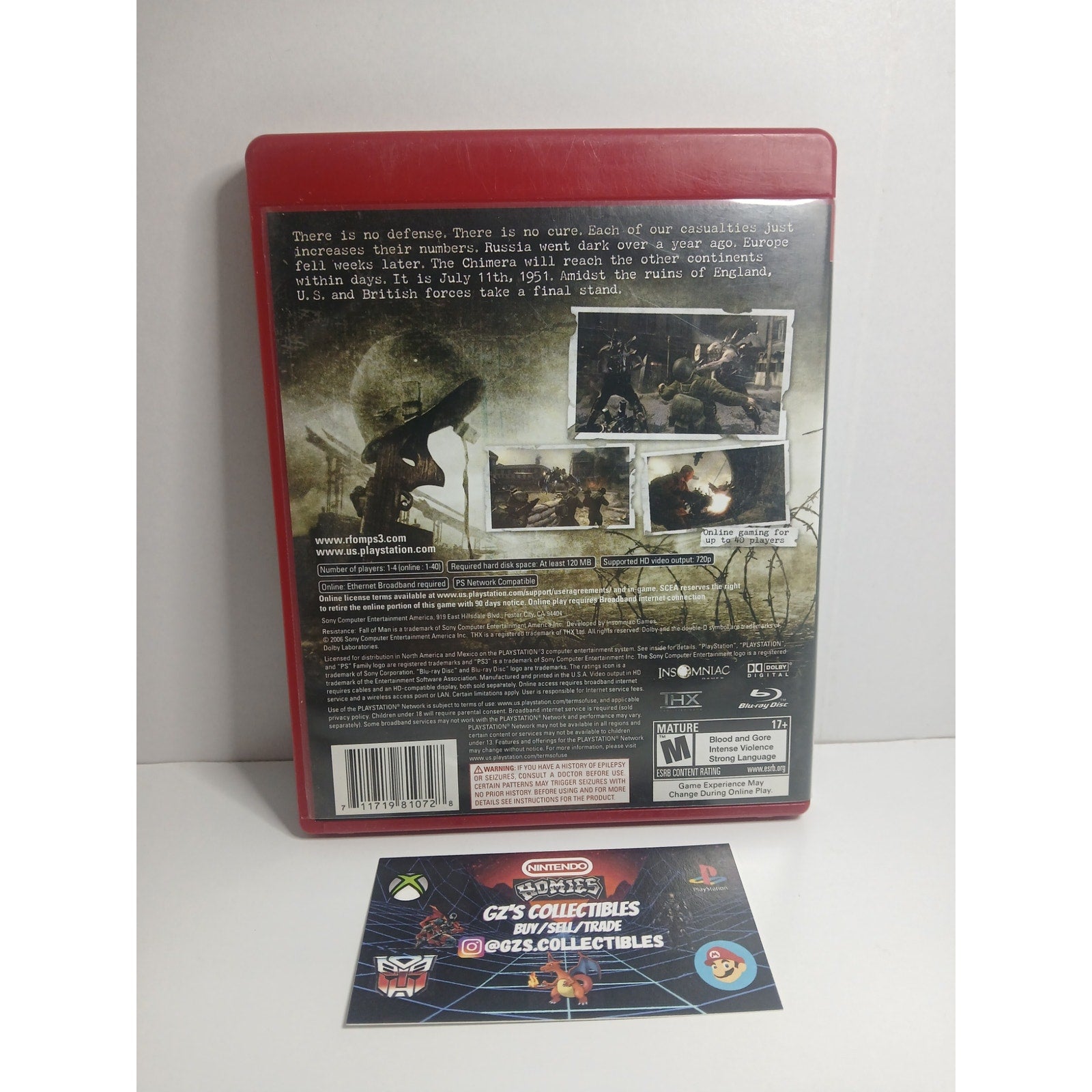 SONY PS3 RESISTANCE FALL OF MAN CIB TESTED WORKING