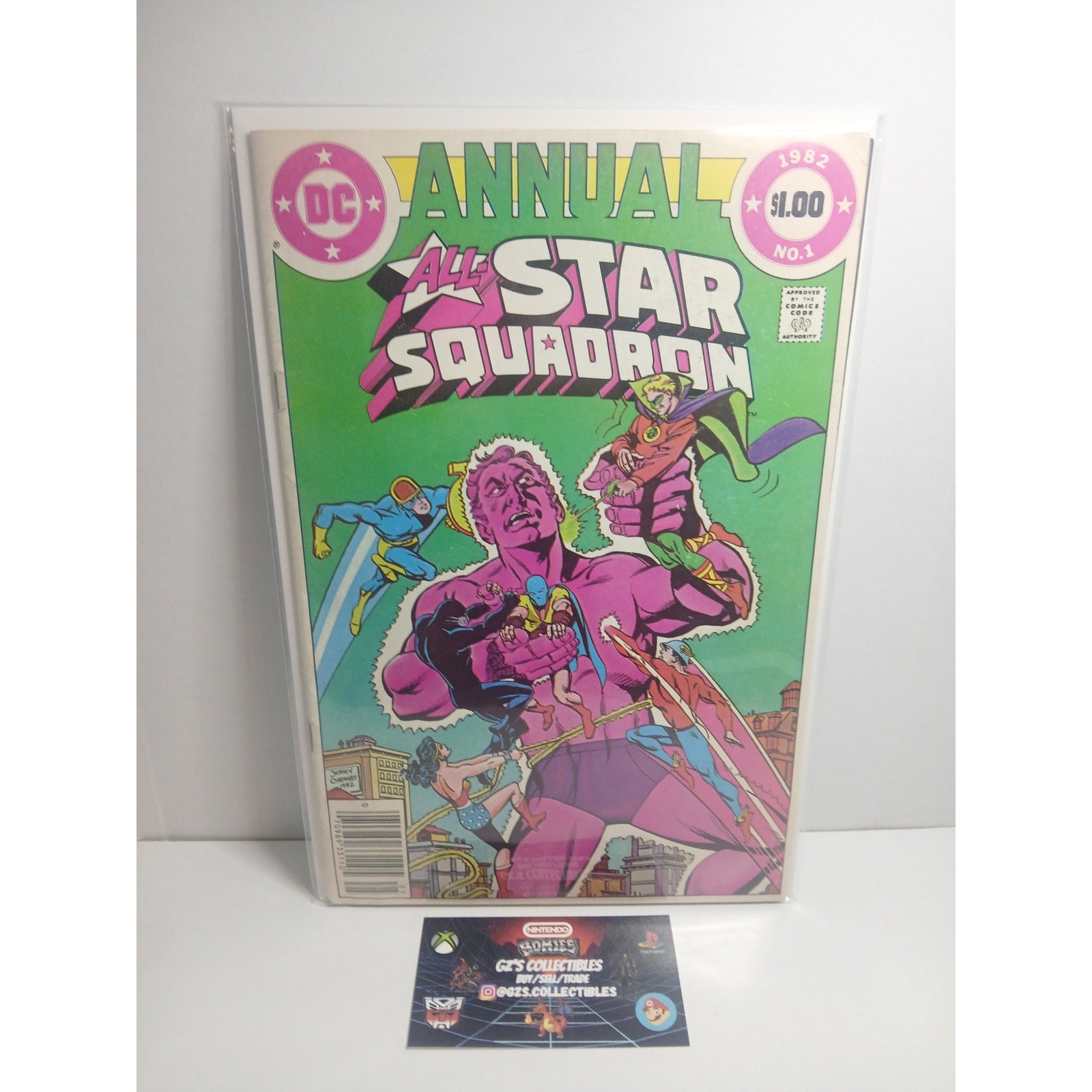 ALL STAR SQUADRON ANNUAL #1 1982 DC COMICS NEW BAG/BOARD