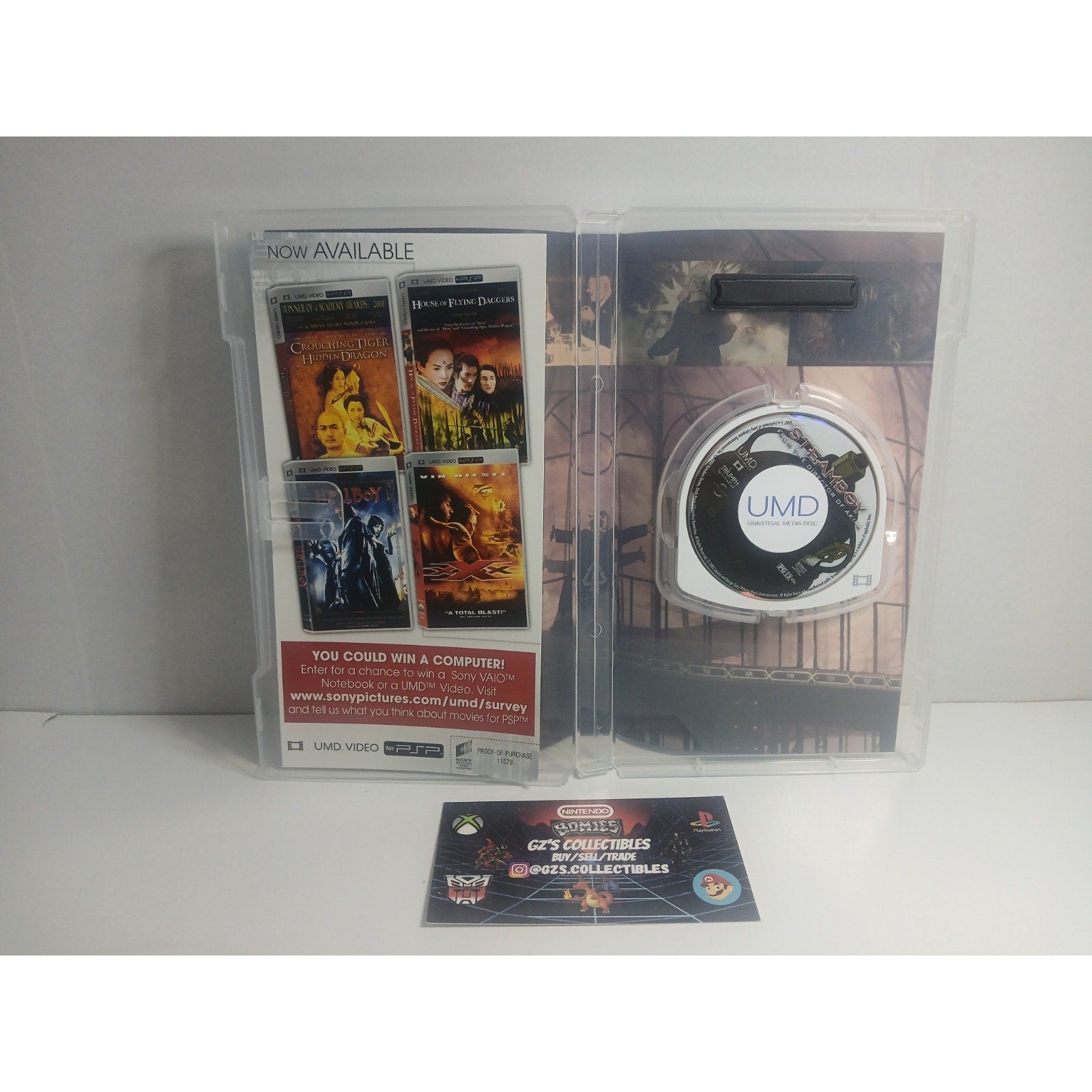 ✅ SONY PSP STEAMBOY DIRECTORS CUT CIB UMD MOVIE TESTED WORKING MINT