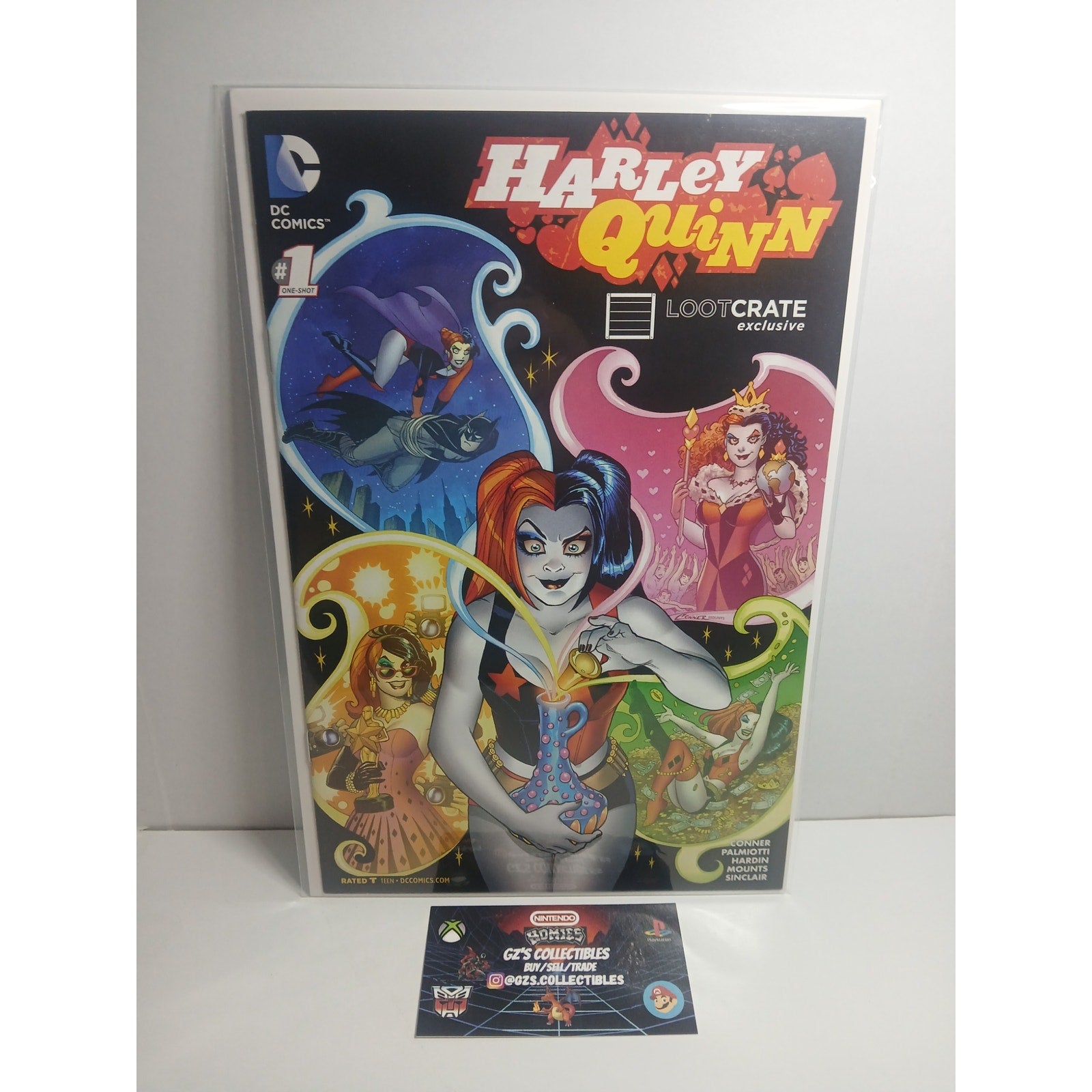 HARLEY QUINN #1 LOOT CRATE EXCLUSIVE DC COMICS NEW BAG/BOARD