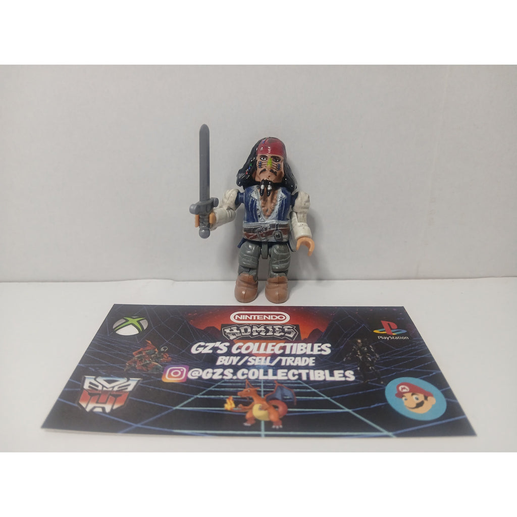 CAPTAIN JACK SPARROW TRIBE MEGABLOKS MEGACONSTRUX FIGURE