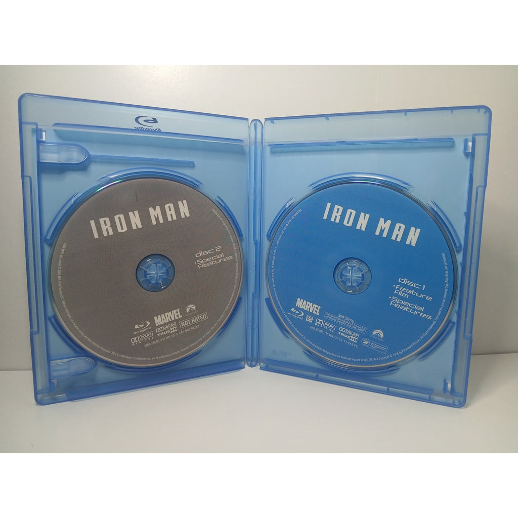 IRON MAN ULTIMATE 2 DISC EDITION BLU RAY MOVIE  W/ SLEEVE CLEANED TESTED WORKING