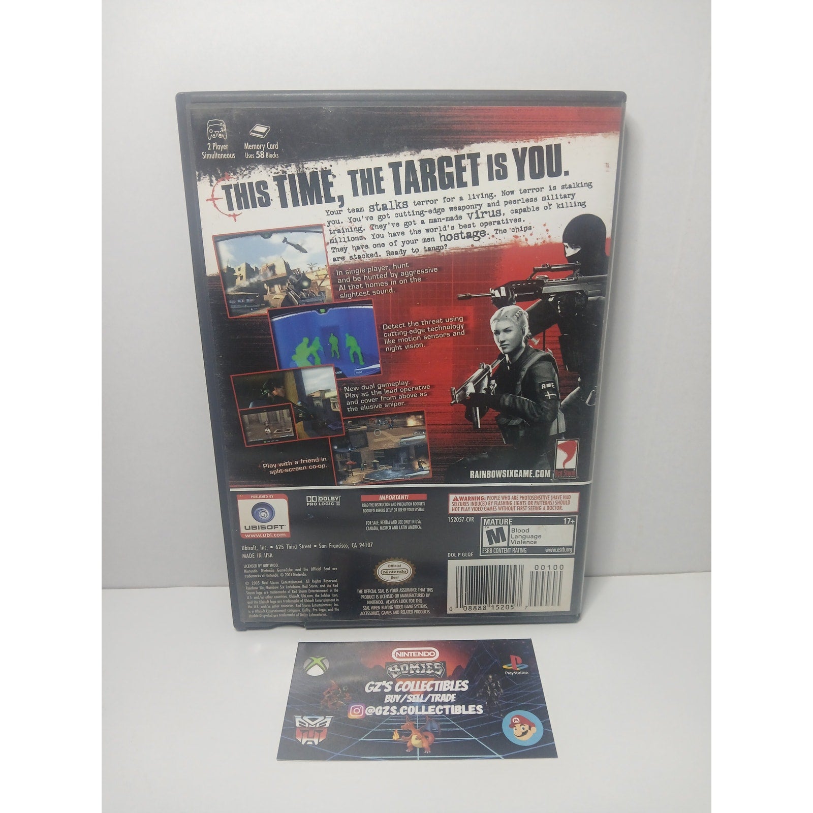 RAINBOW 6 LOCKDOWN CIB NINTENDO GAMECUBE TESTED WORKING