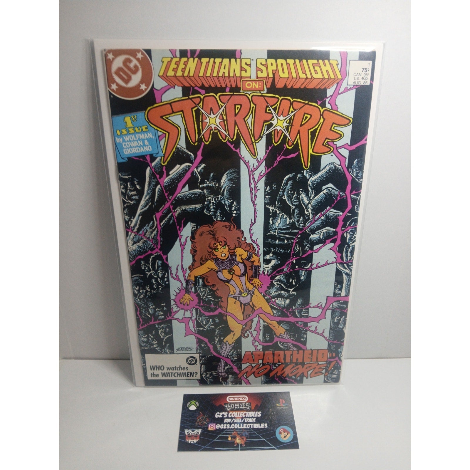 TEEN TITANS SPOTLIGHT STARFIRE #1 1986 DC COMICS NEW BAG/BOARD