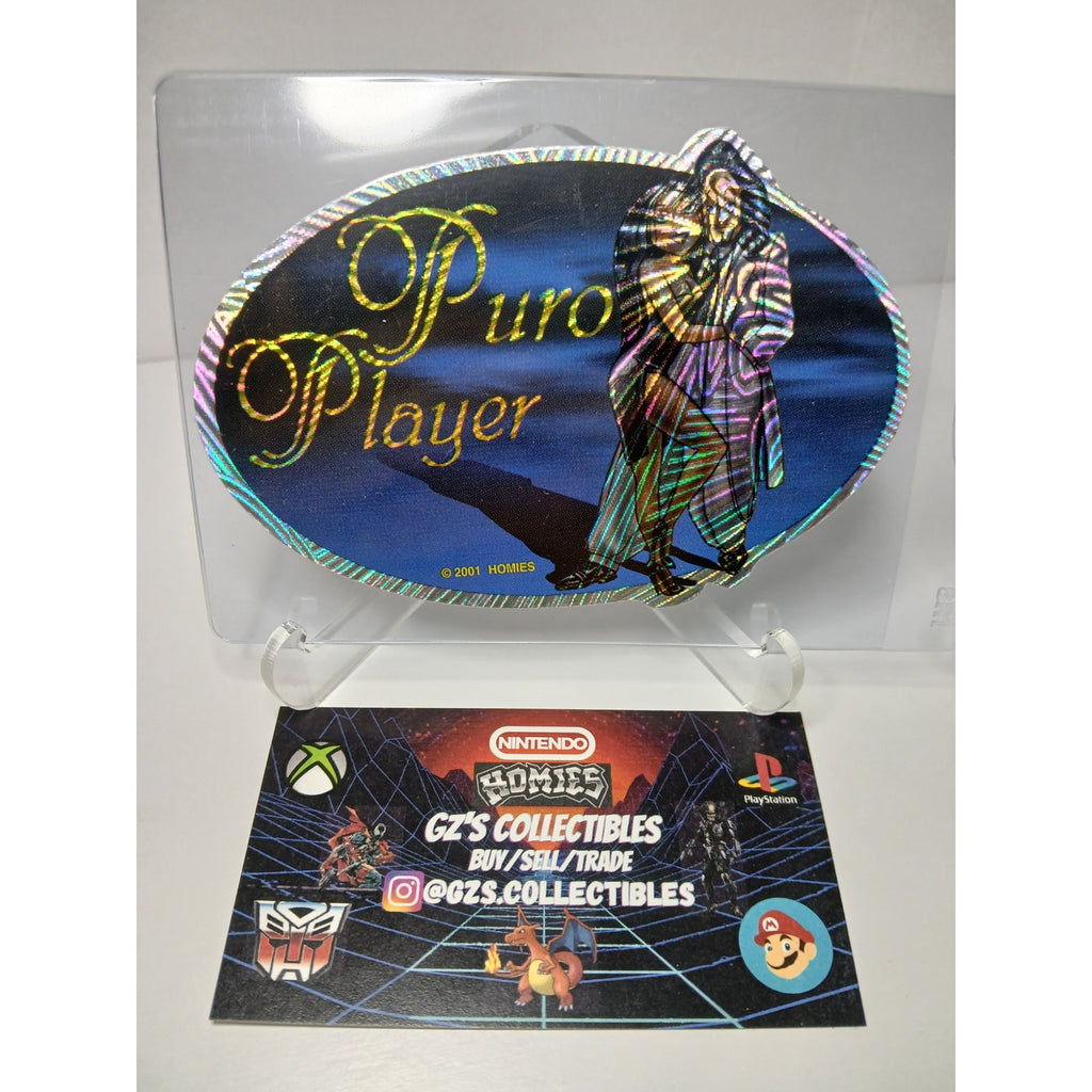 VINTAGE 2001 PURO PLAYEROVALS HOMIES GONZALES GRAPHICS HOLOGRAPHIC STICKER