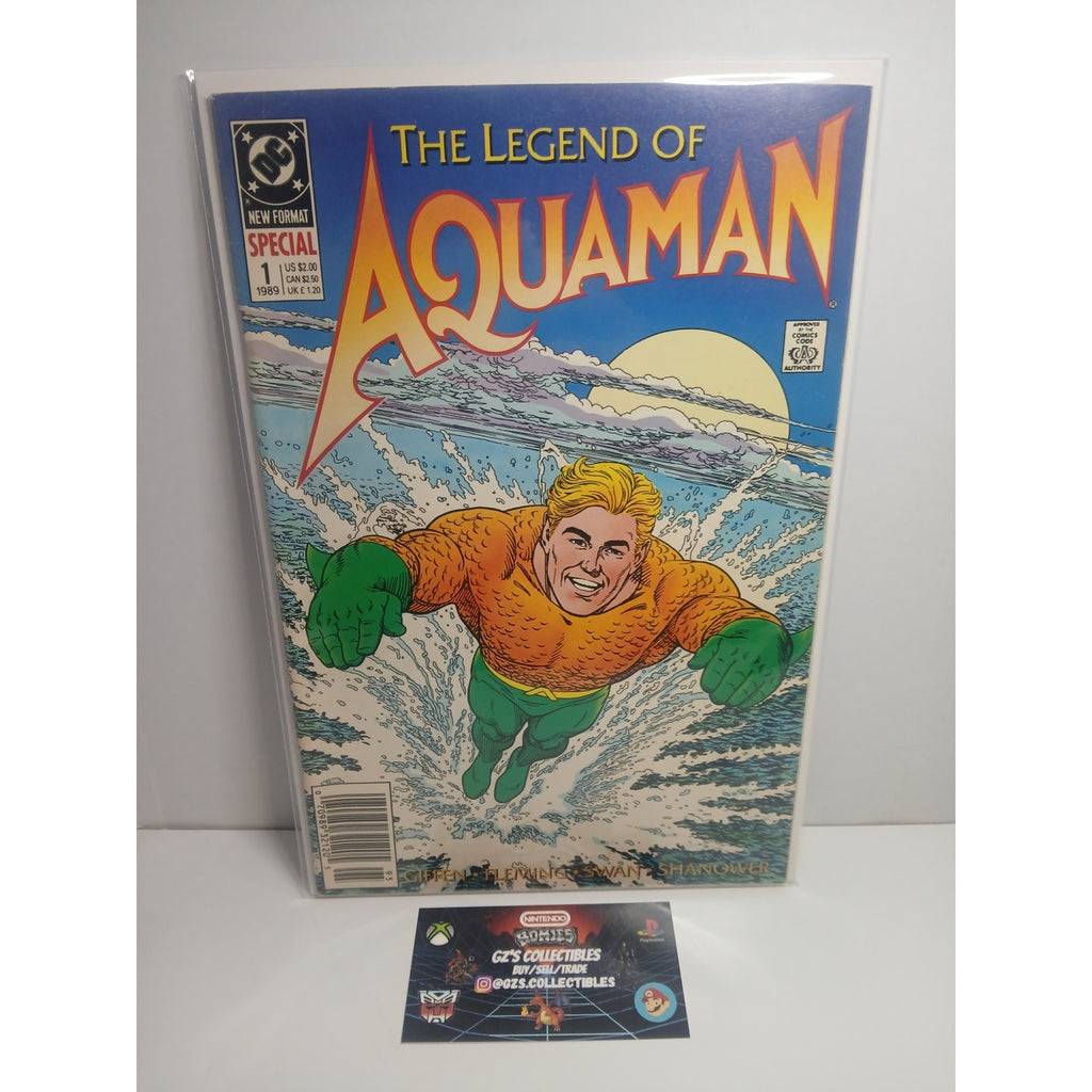 THE LEGEND OF AQUAMAN #1 SPECIAL 1989 DC COMICS NEW BAG/BOARD
