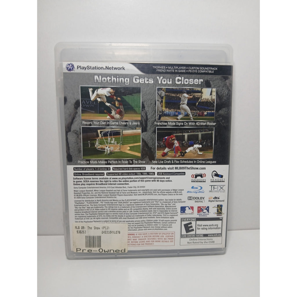 MLB THE SHOW 08 BASEBALL CIB SONY PS3 GAME TESTED WORKING
