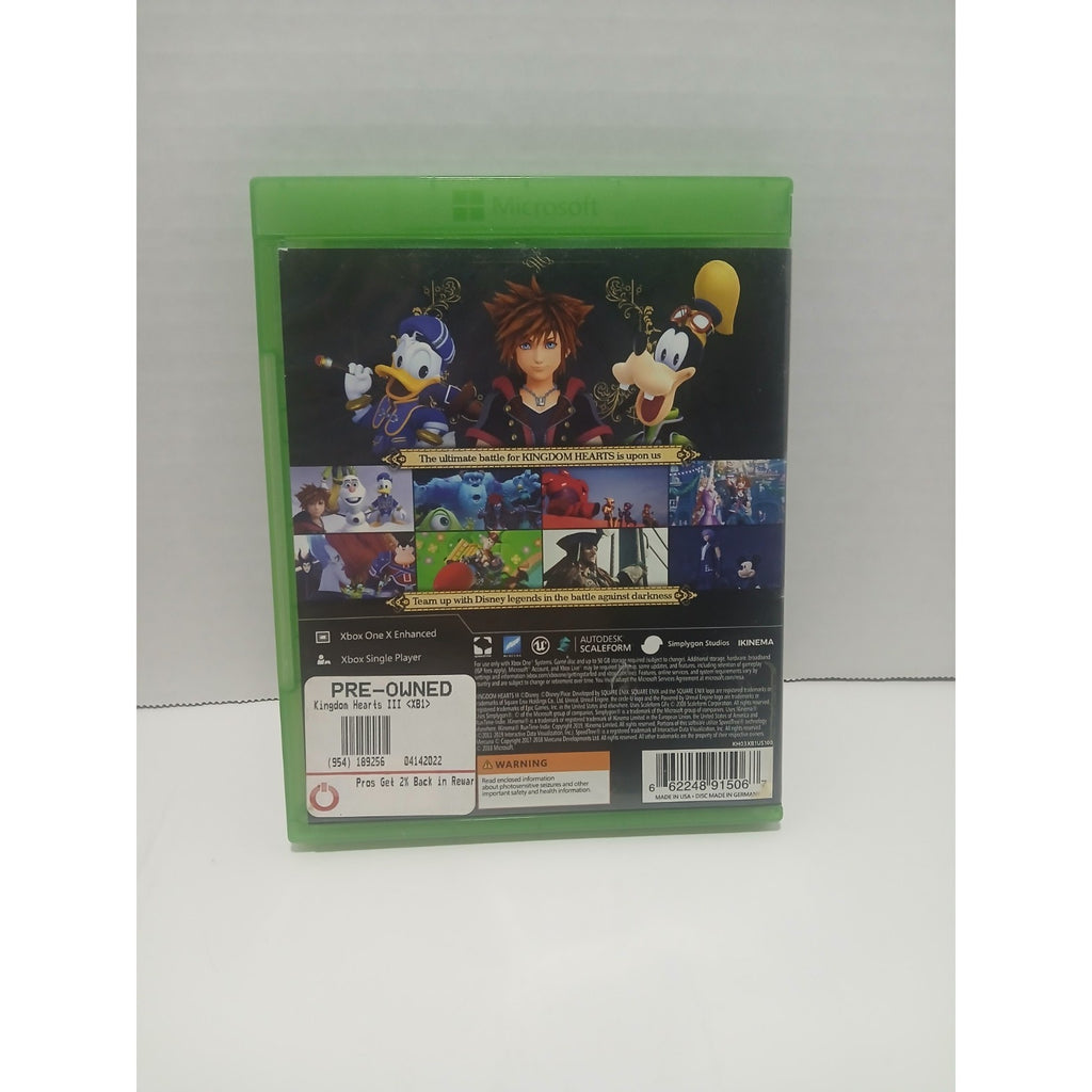Xbox One Kingdom Hearts 3 Tested Working
