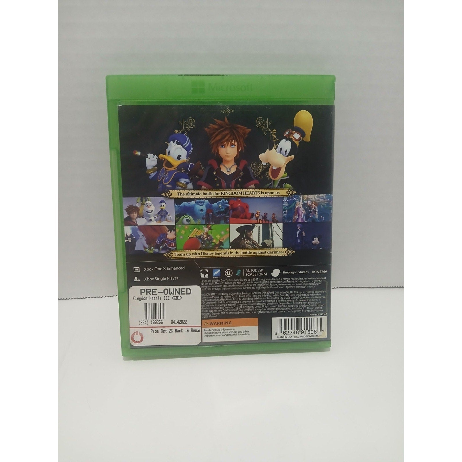 Xbox One Kingdom Hearts 3 Tested Working