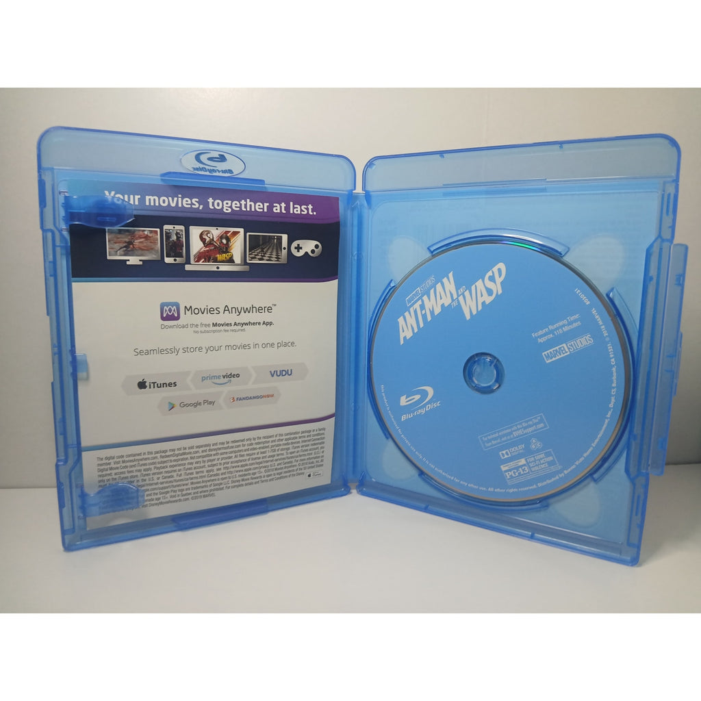 ANTMAN AND THE WASP MULTI SCREEN BLU RAY/DIGITAL MOVIE CLEANED* TESTED WORKING
