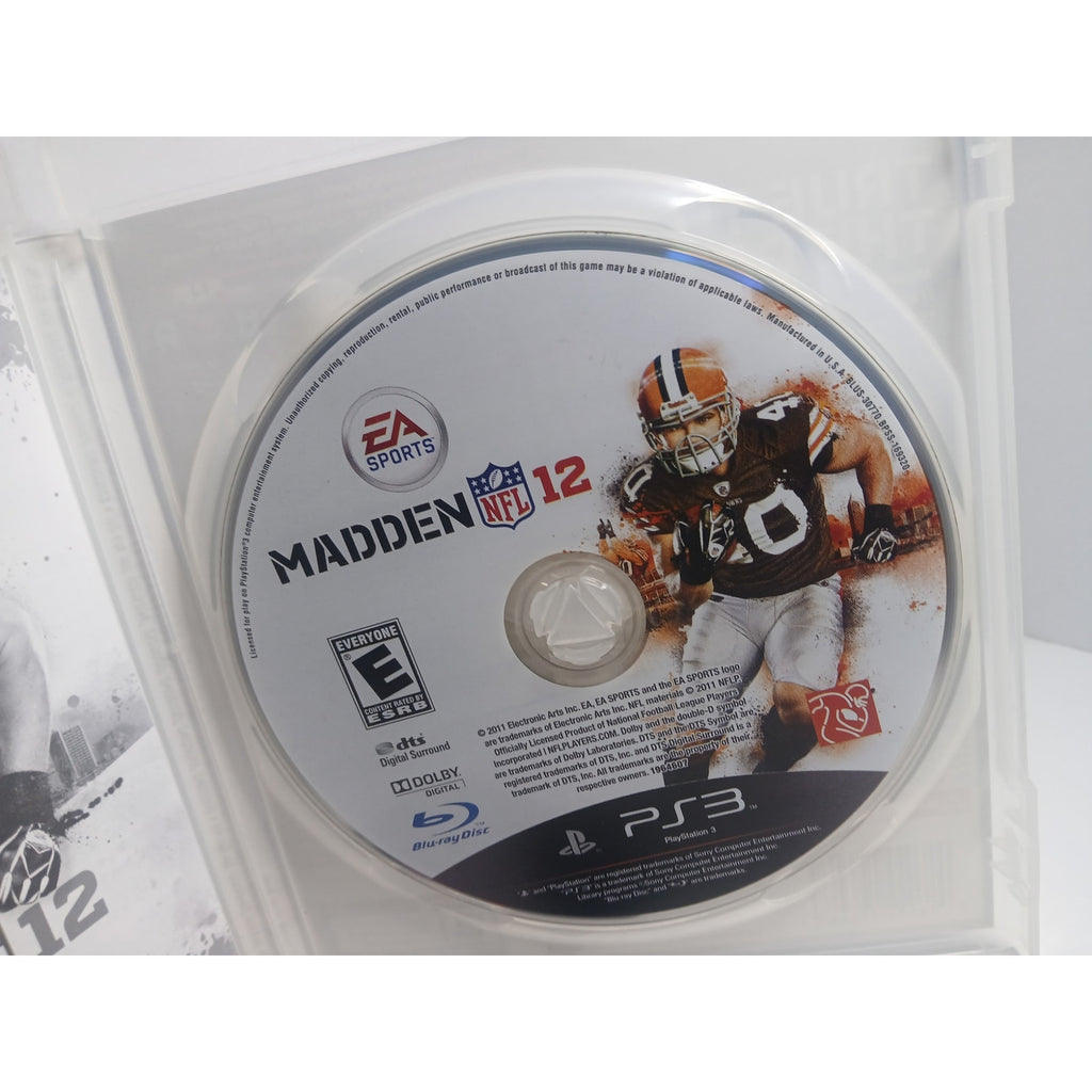 SONY PS3 NFL MADDEN 2012 TESTED WORKING
